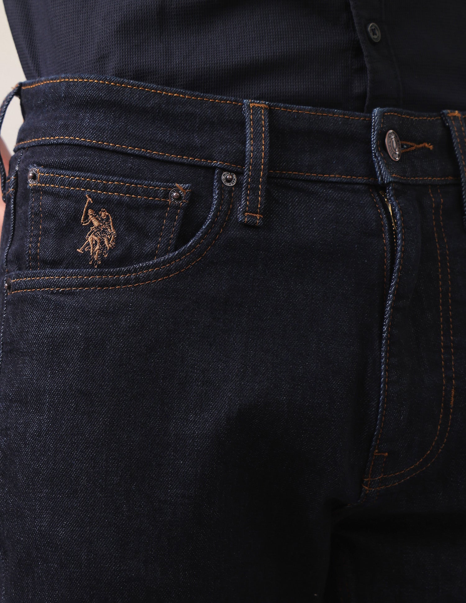 Connor Bootcut Fit Blue Jeans Rinse Blue - U.S. Polo Assn. India | Large