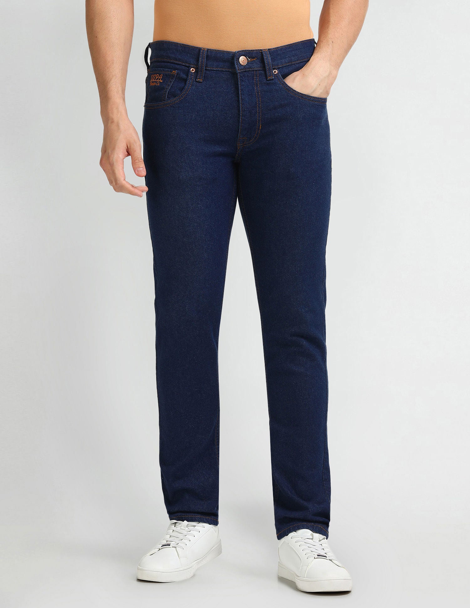 Regallo Skinny Fit Blue Jeans Blue - U.S. Polo Assn. India | Large