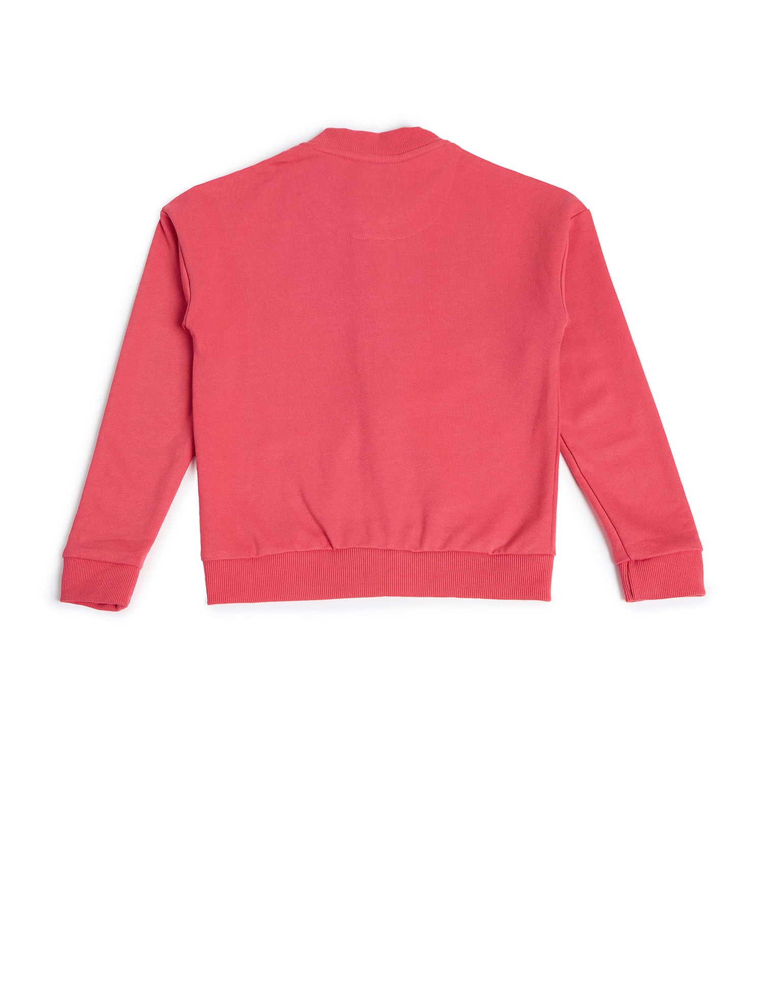 Girls Mandarin Collar Printed Sweatshirt Light pink - U.S. POLO ASSN. | Large