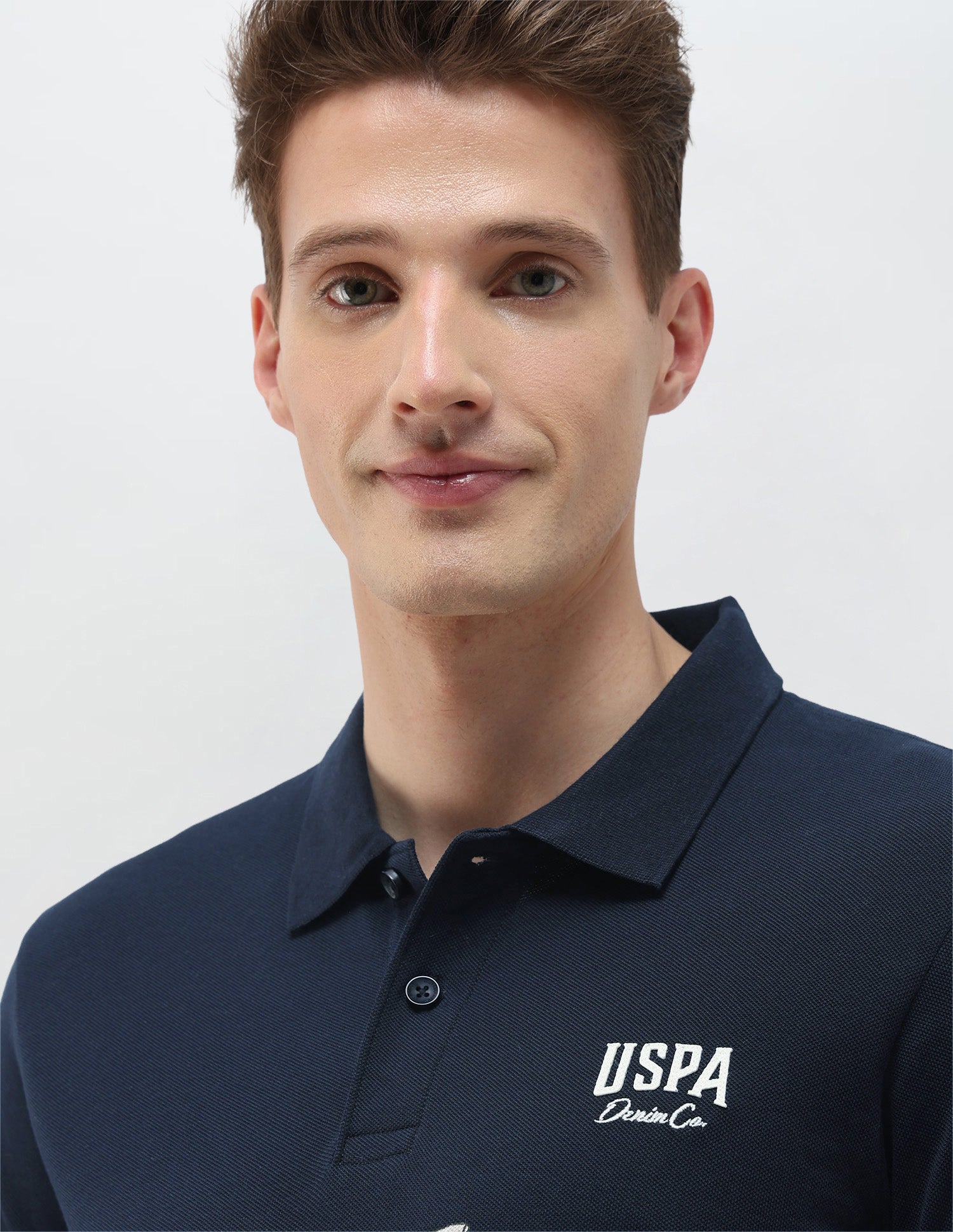 Brand Printed Summer House Polo Shirt Navy - U.S. Polo Assn. India | Large