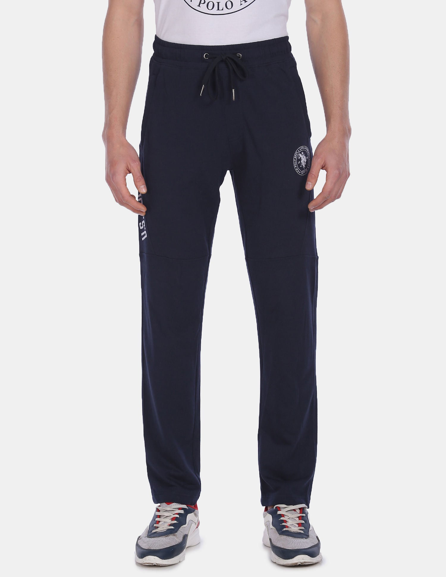Solid Tri Blend I684 Lounge Track Pants - Pack Of 1 Navy - U.S. POLO ASSN. | Large