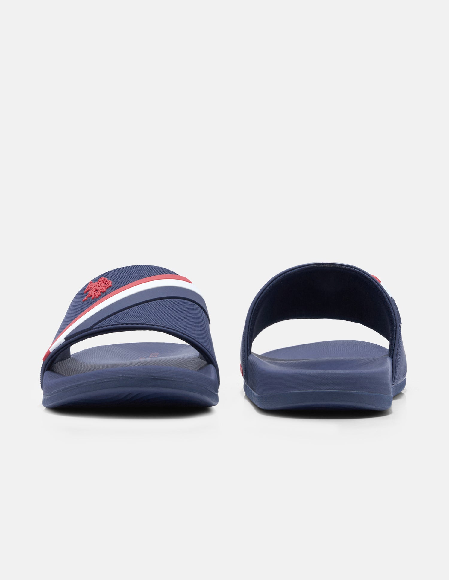 Striped Trevan Sliders Navy - U.S. Polo Assn. India | Large