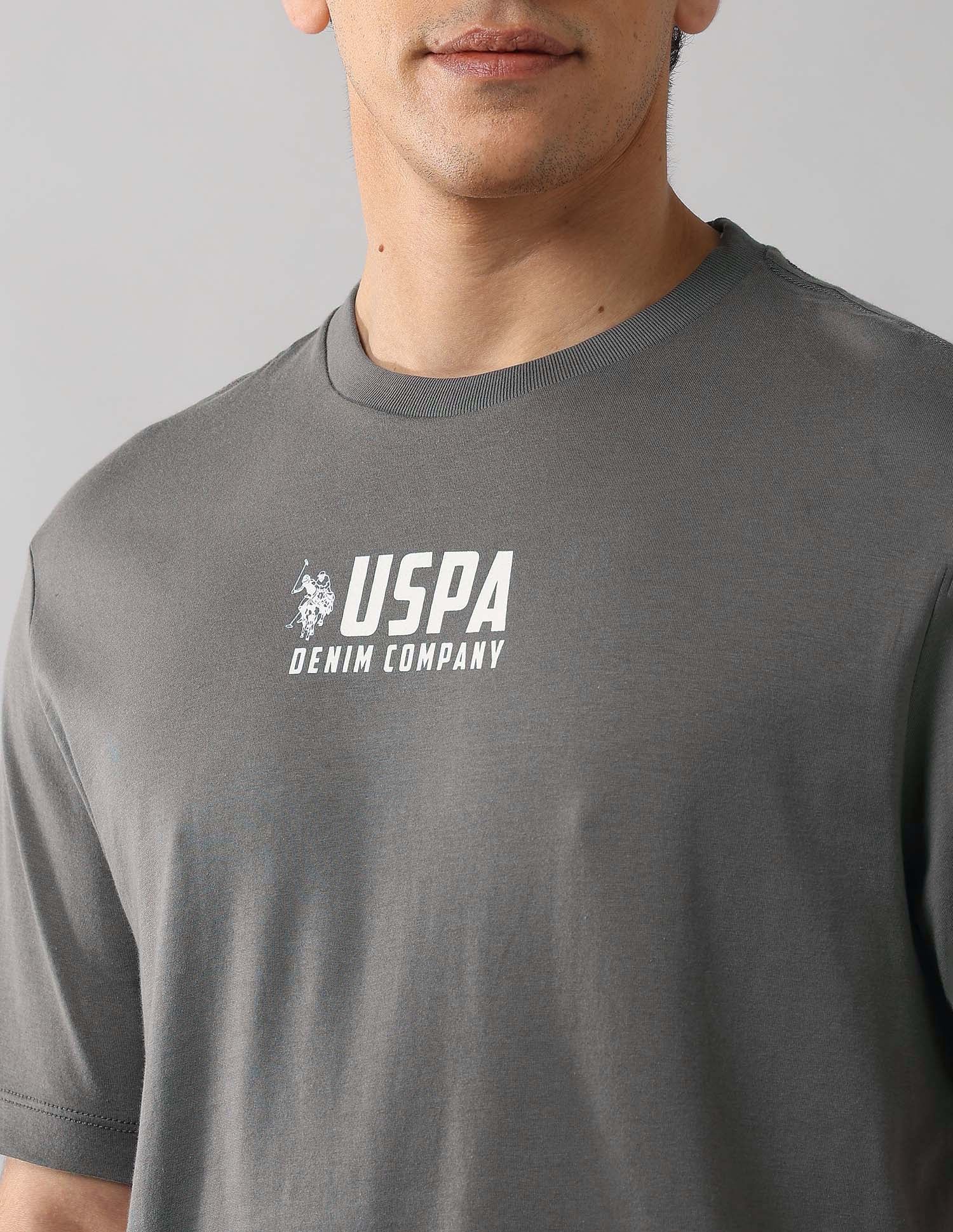 Muscle Fit Americana T-Shirt Dark Grey - U.S. Polo Assn. India | Large