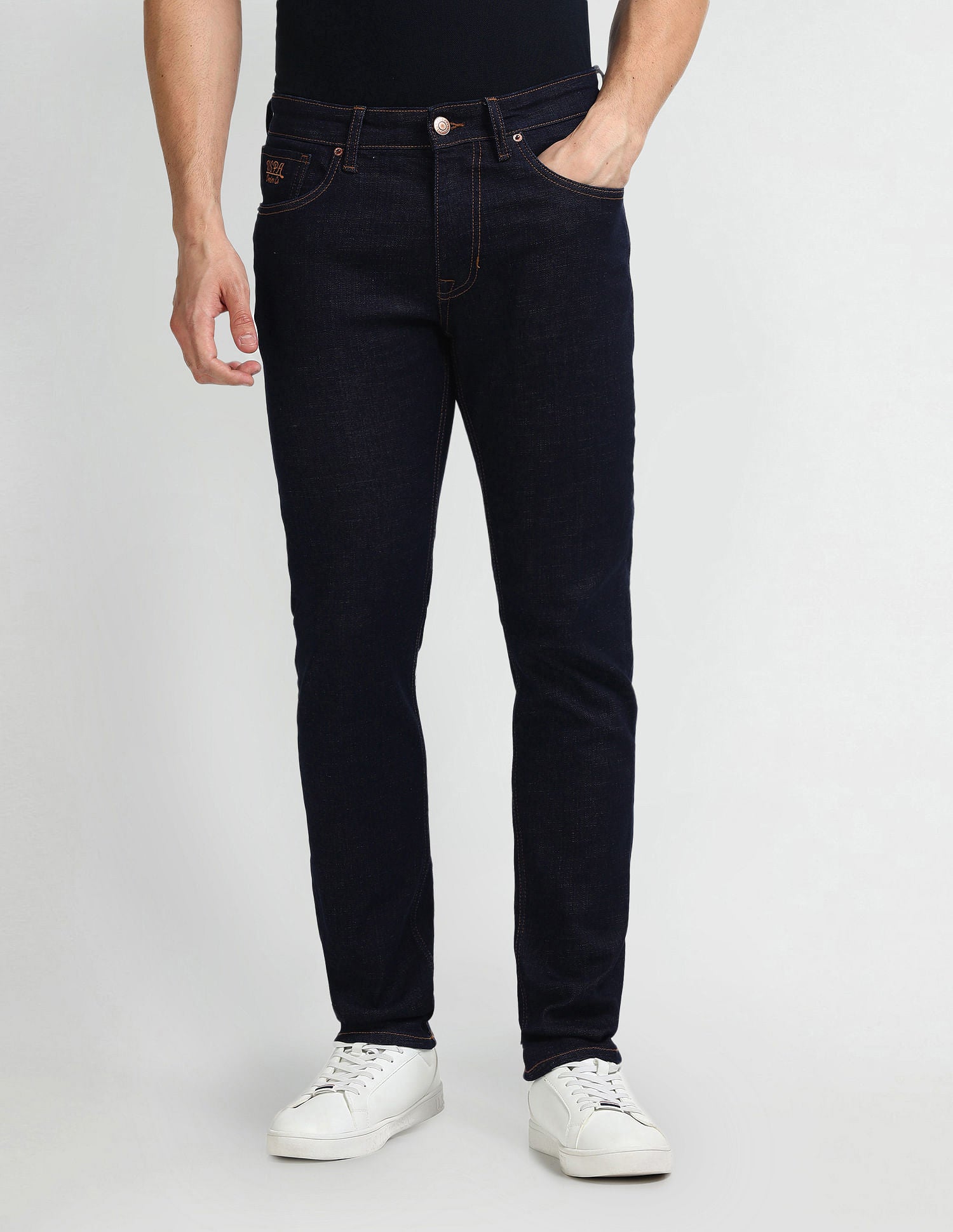 Brandon Slim Tapered Blue Jeans Blue - U.S. Polo Assn. India | Large