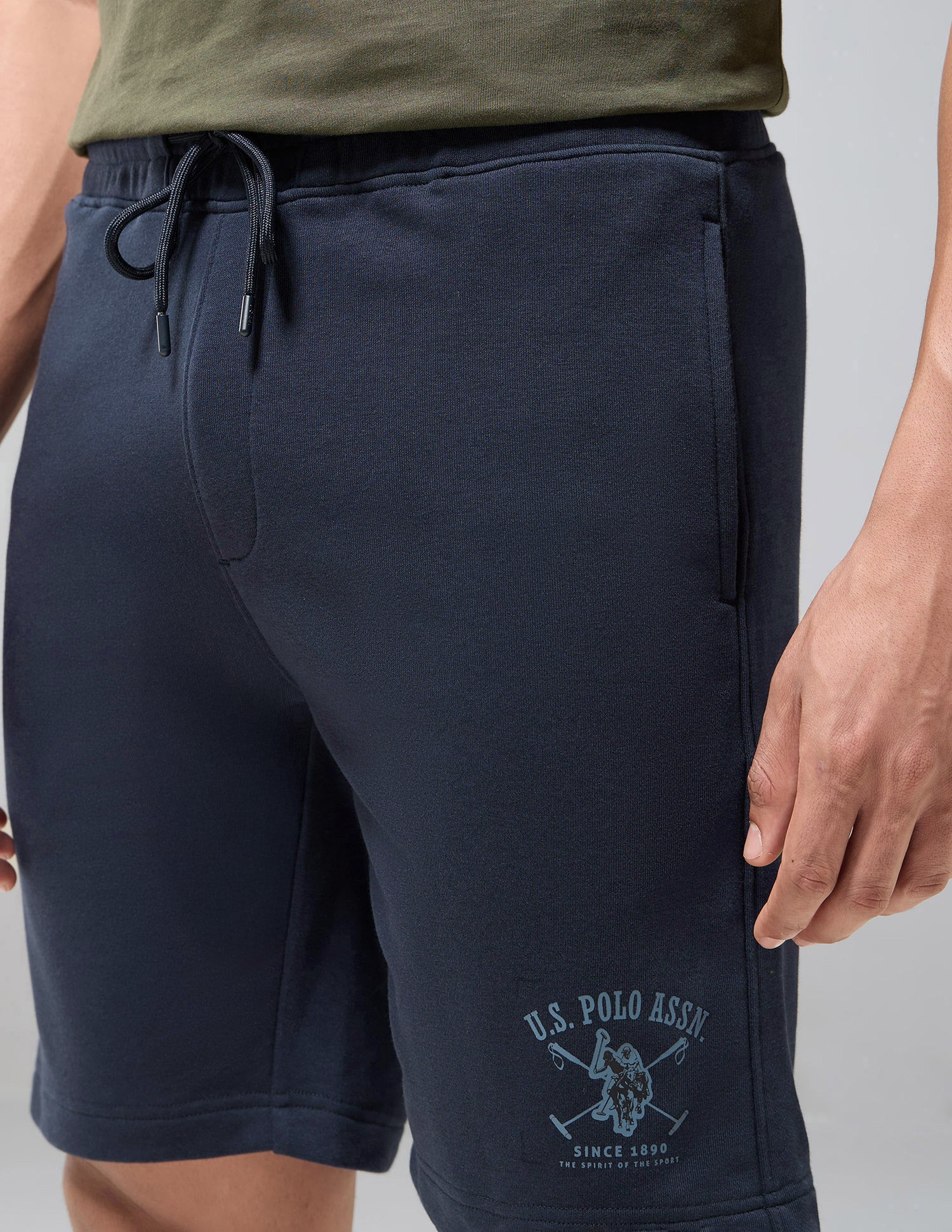 Cotton Rich OES13 Terry Lounge Shorts Navy - U.S. Polo Assn. India | Large