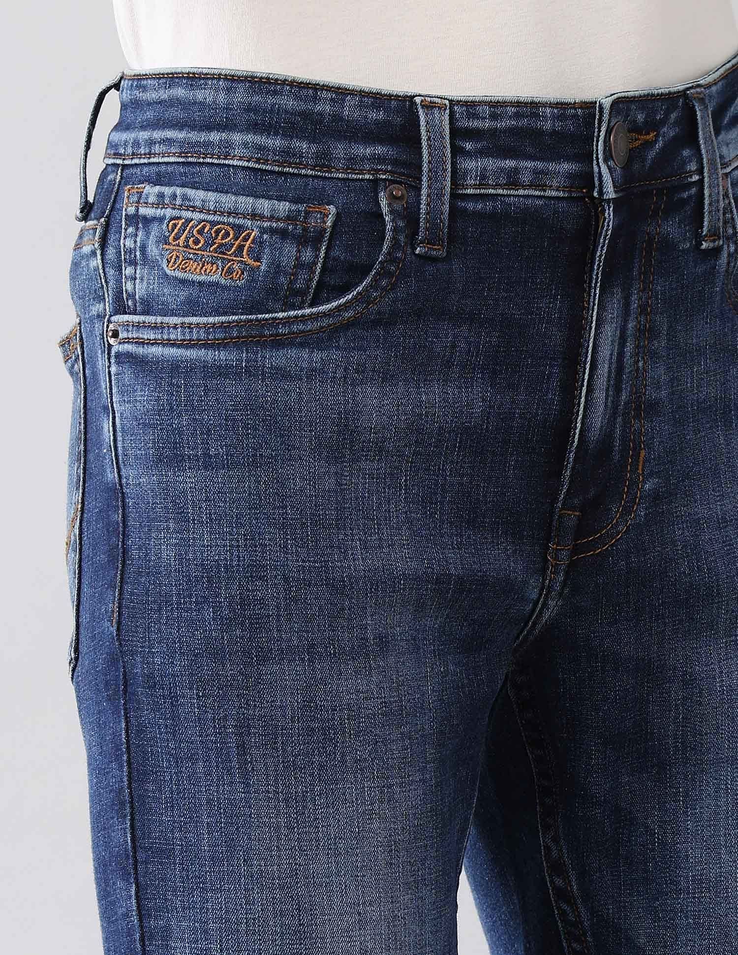 Regallo Skinny Fit Blue Jeans Blue - U.S. Polo Assn. India | Large