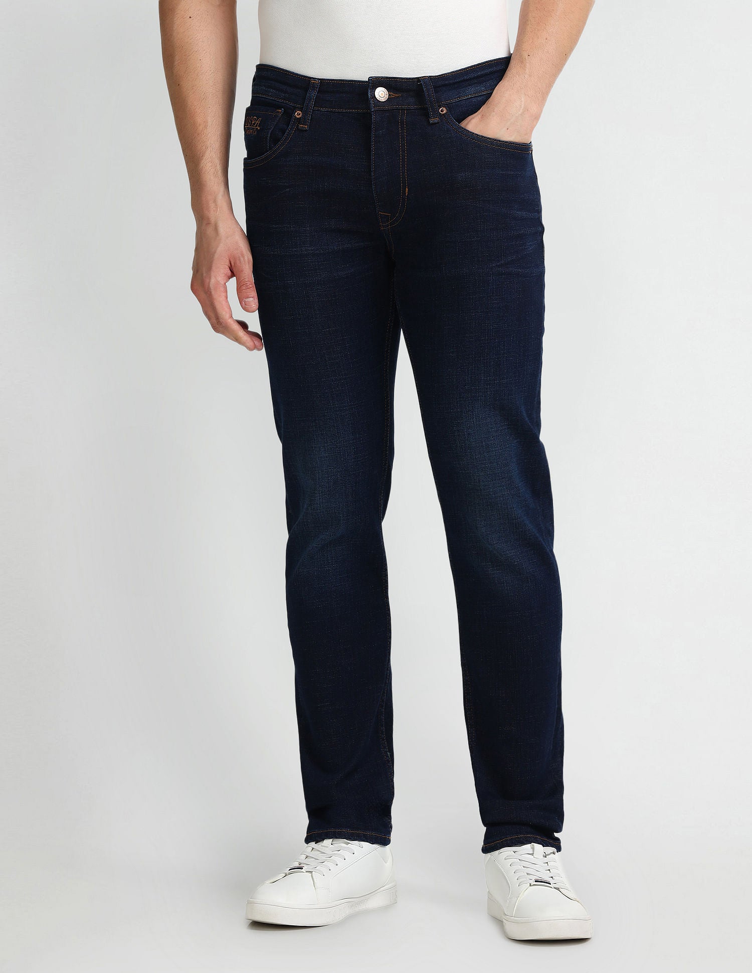 Brandon Slim Tapered Blue Jeans Blue - U.S. Polo Assn. India | Large