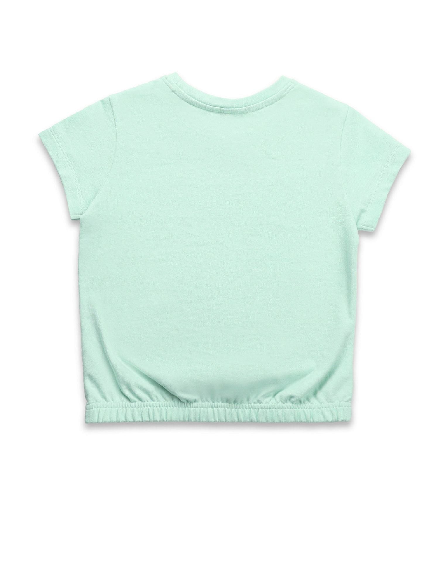 Girls Brand Printed Blousan T-Shirt Mint - U.S. POLO ASSN. | Large