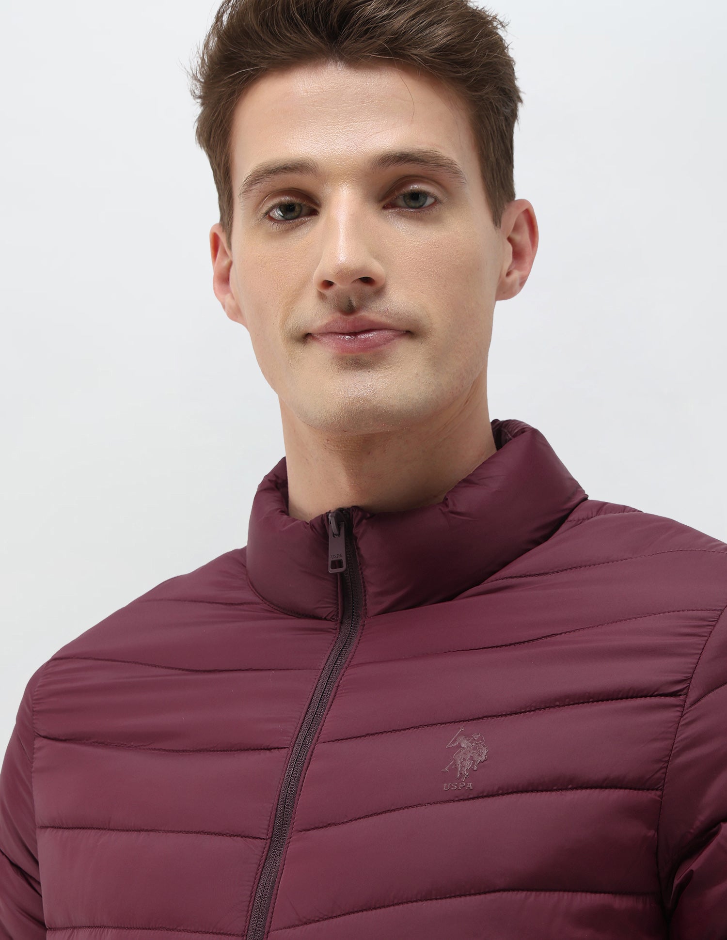 Packable Puffer Jacket Wine - U.S. Polo Assn. India | Large