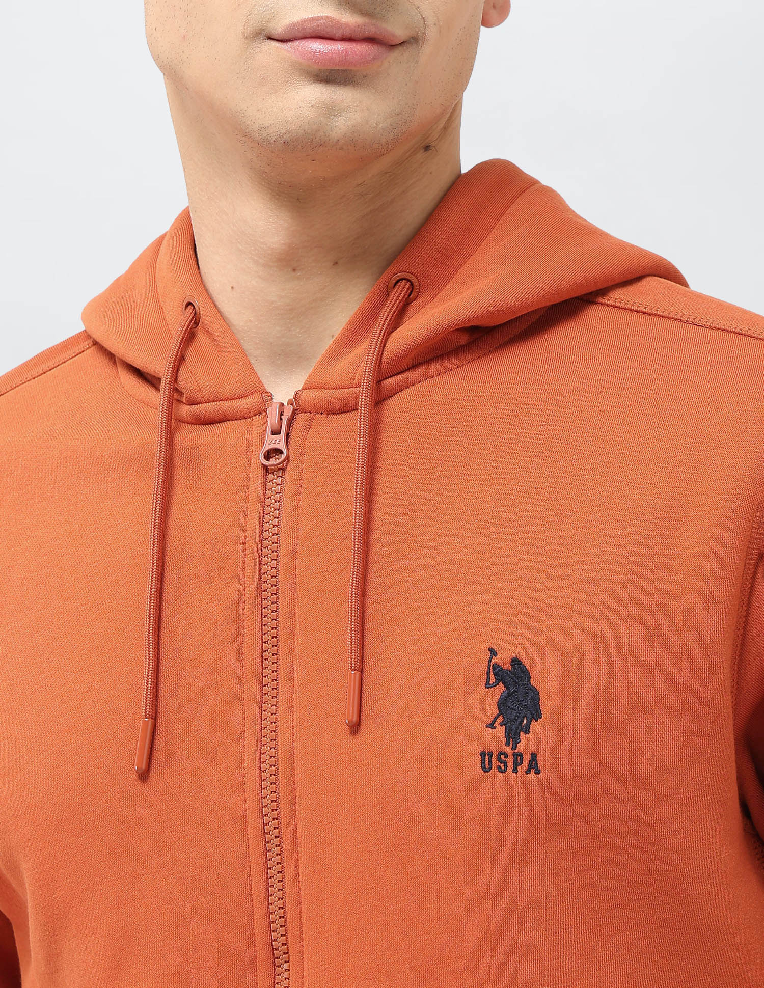 Solid Hooded Sweatshirt Rust - U.S. POLO ASSN. | Large