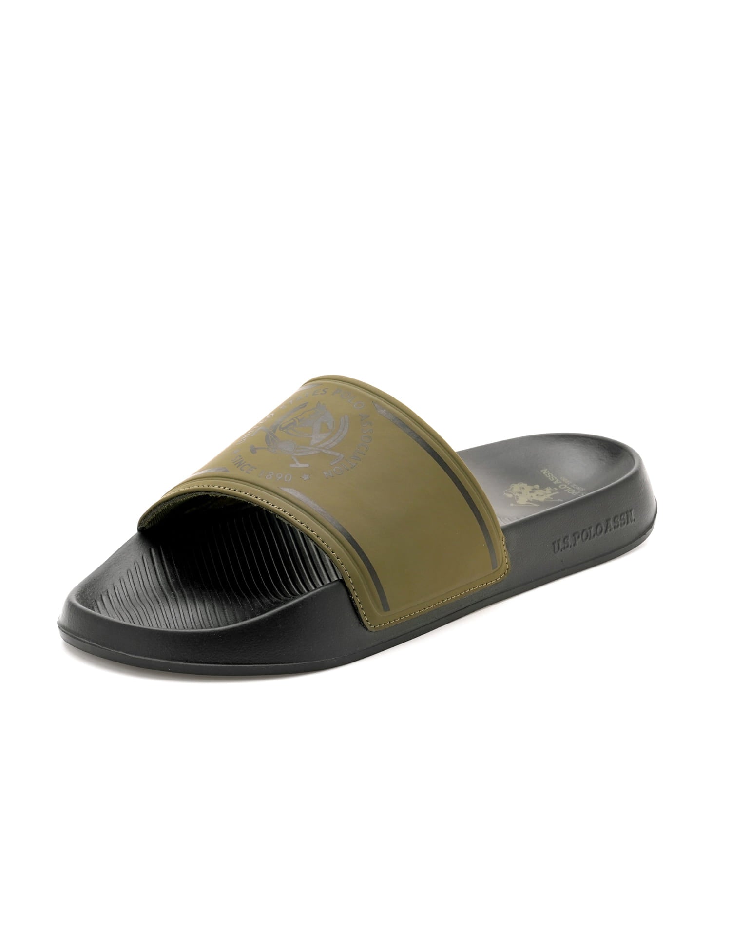Men Zane 5.0 Open Toe Flat Sandals Green - U.S. Polo Assn. India | Large