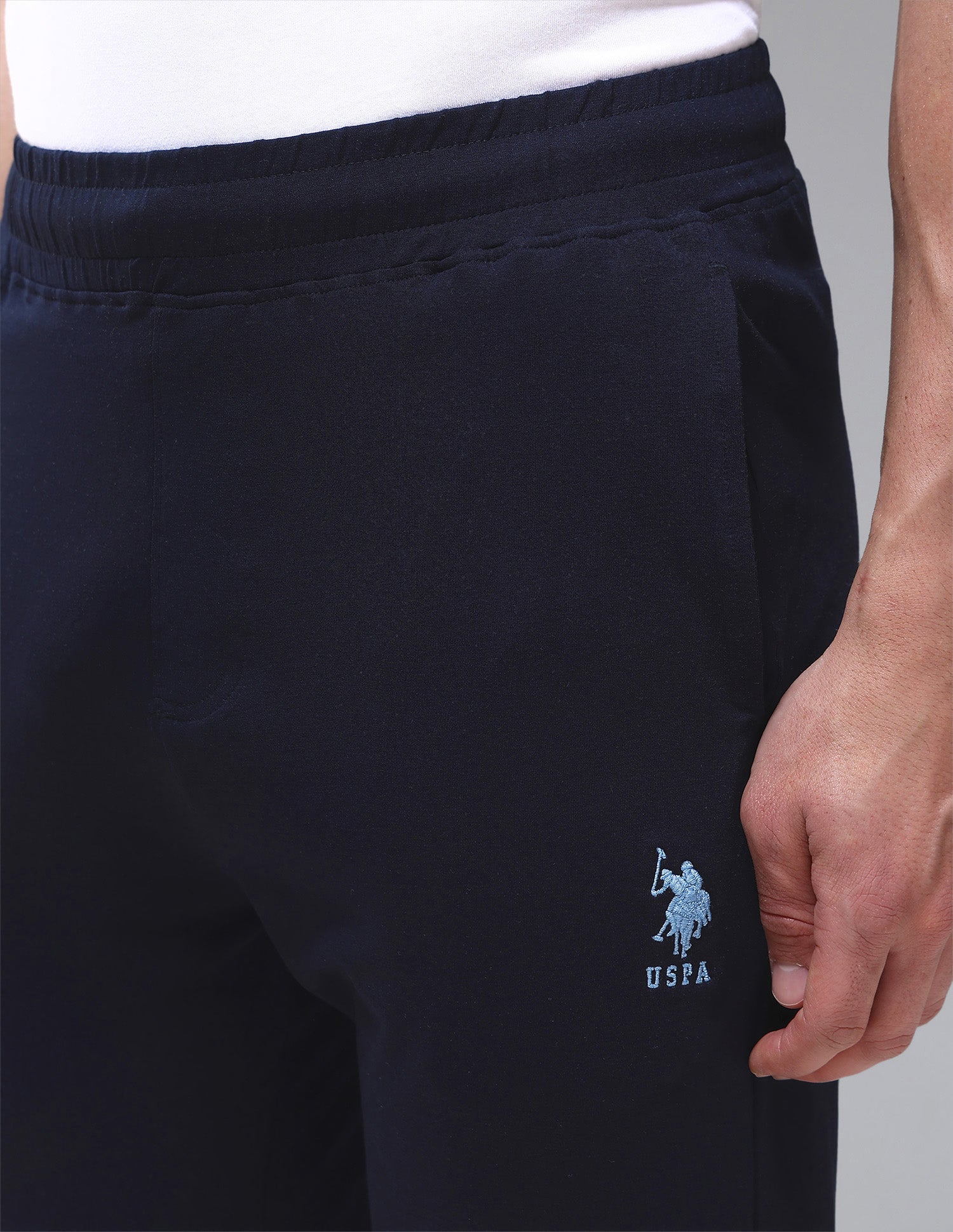 Cotton Stretch OELP1 Lounge Track Pants - Pack Of 1 Navy - U.S. Polo Assn. India | Large