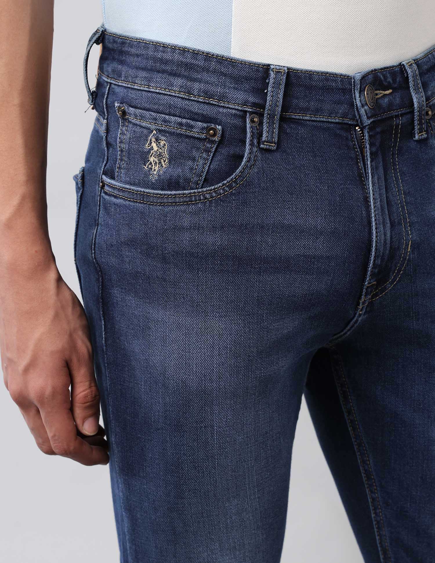 Henry Tapered Fit Blue Jeans Dark Wash - U.S. POLO ASSN. | Large