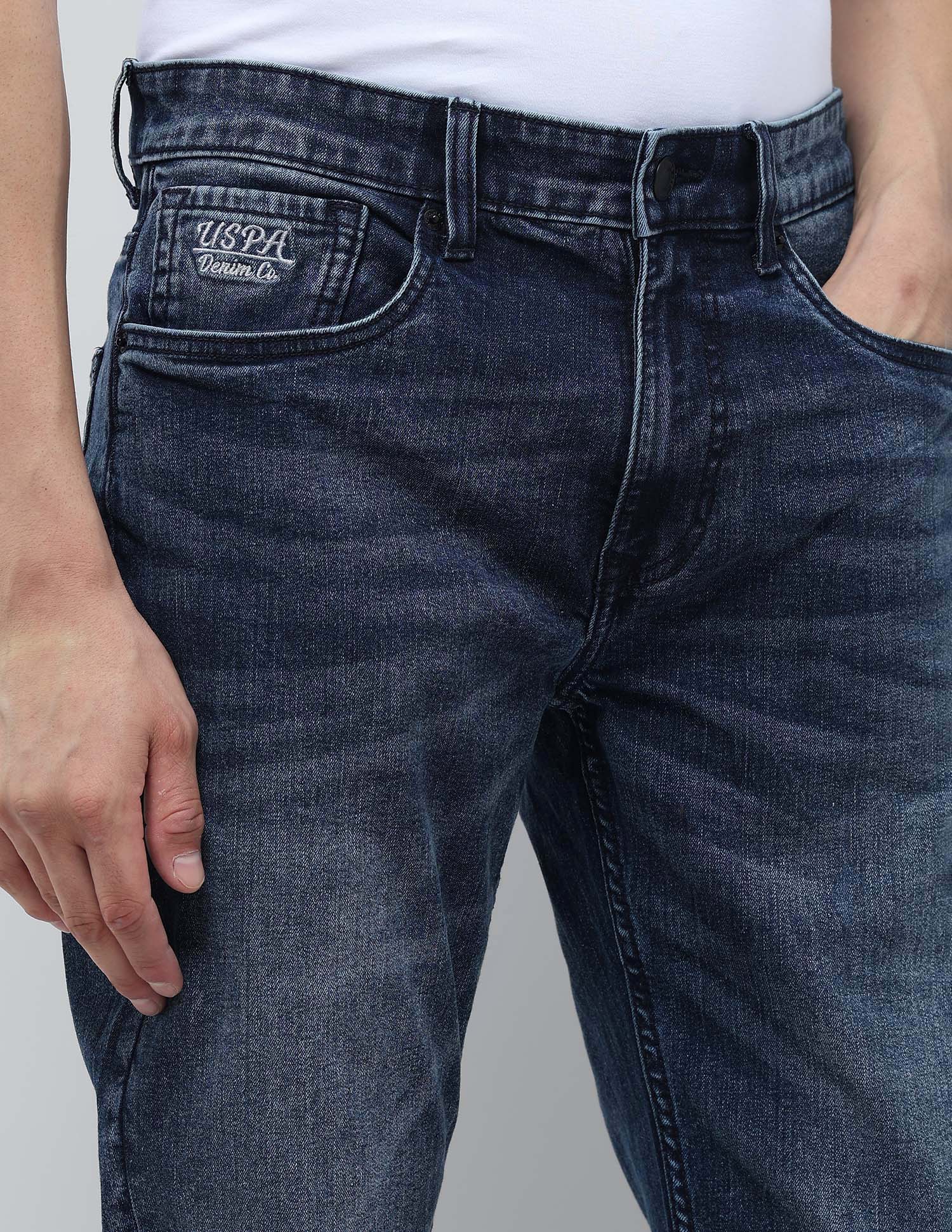 Harold Slim Straight Fit Blue Jeans Indigo - U.S. POLO ASSN. | Large