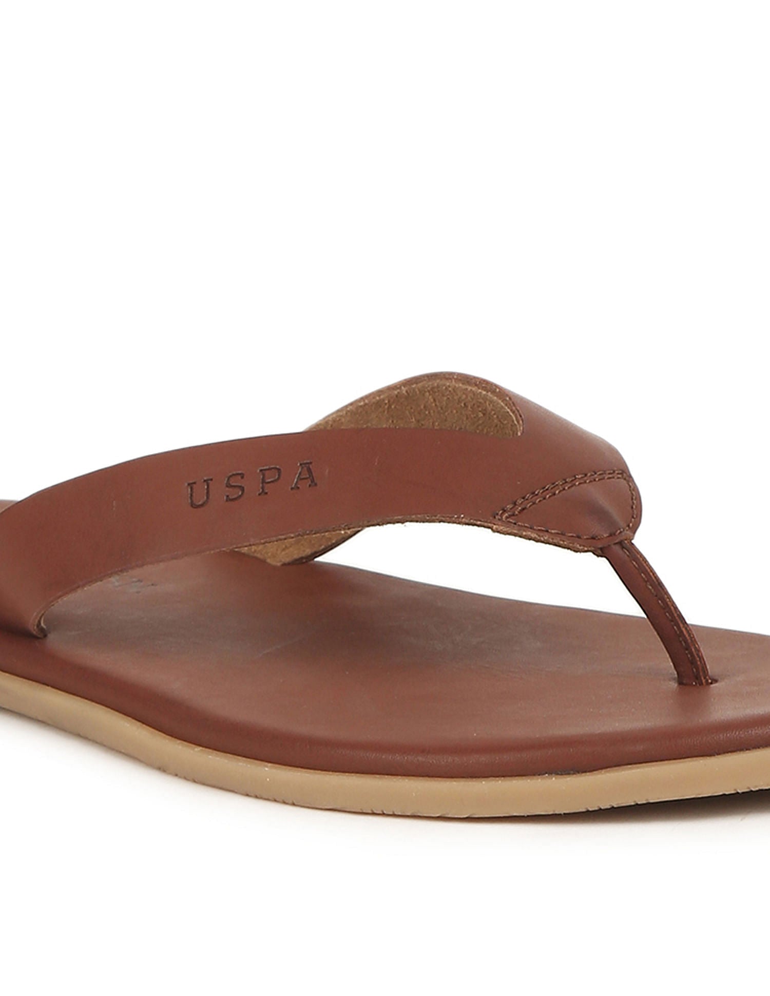 Men Solid Norwalk 3.0 Flip Flops Tan - U.S. Polo Assn. India | Large