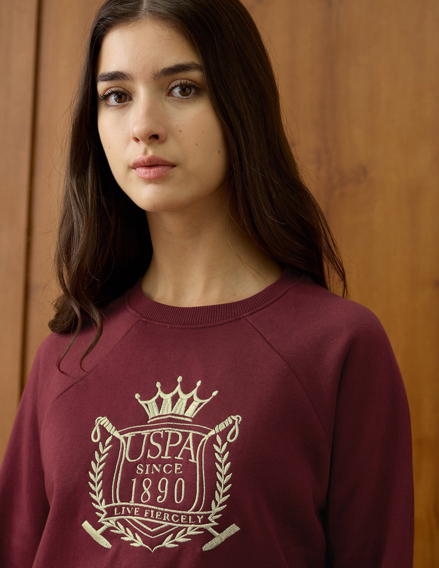 Regular Fit Brand Printed Sweatshirt Purple - U.S. POLO ASSN. | Large