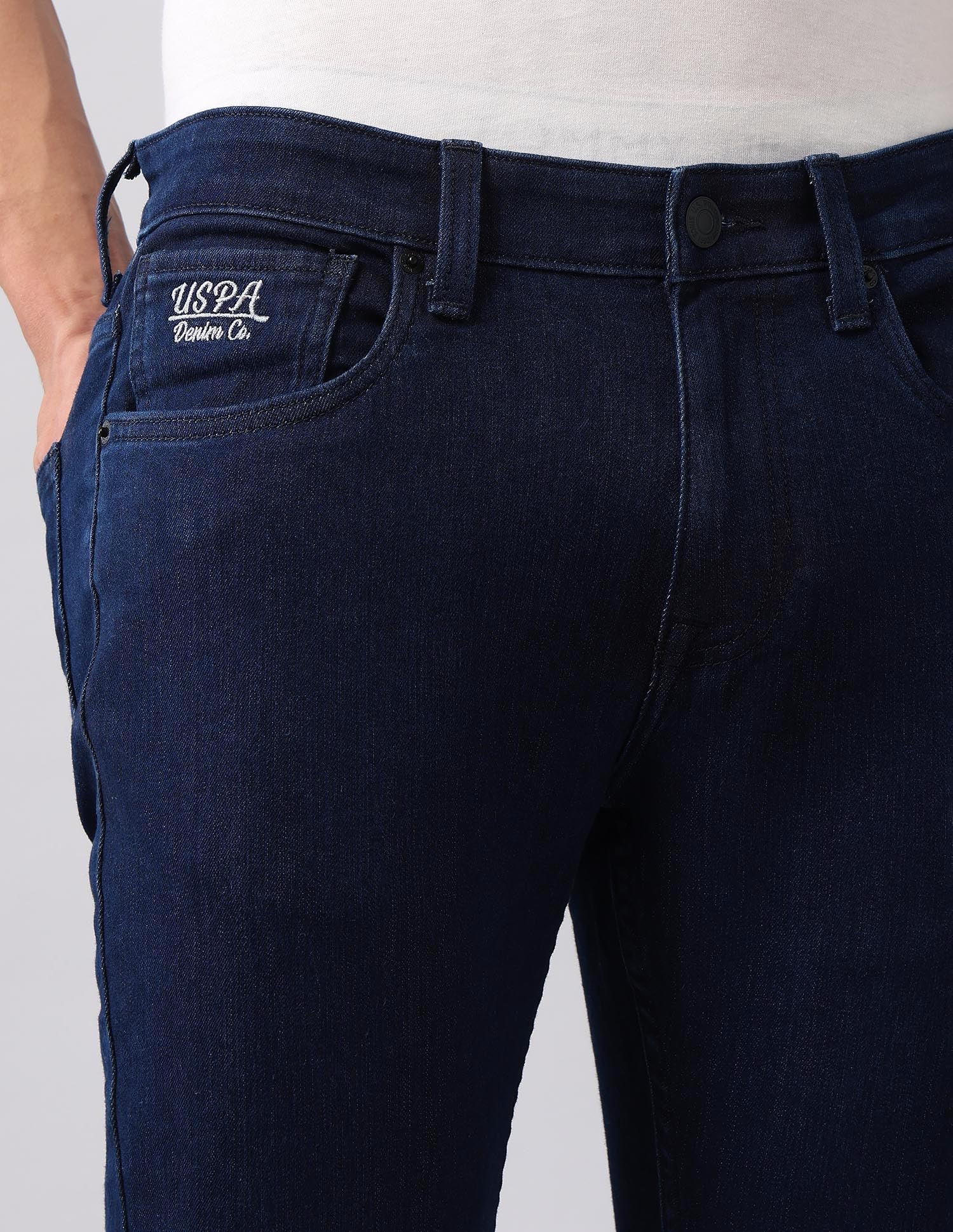 Henry Tapered Fit Blue Jeans Dark Blue - U.S. Polo Assn. India | Large
