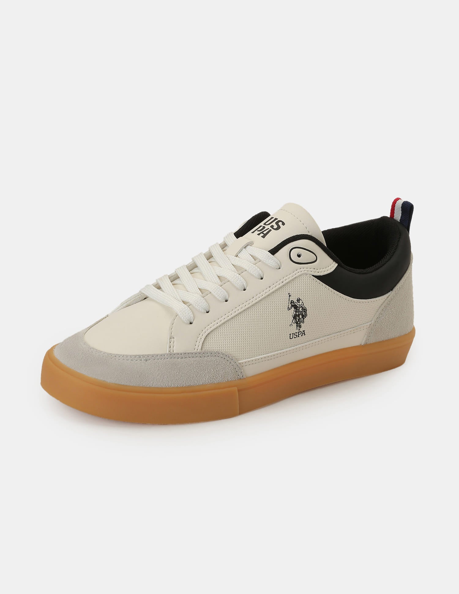 Men Colour Blocked Lucian Sneakers White - U.S. Polo Assn. India | Large