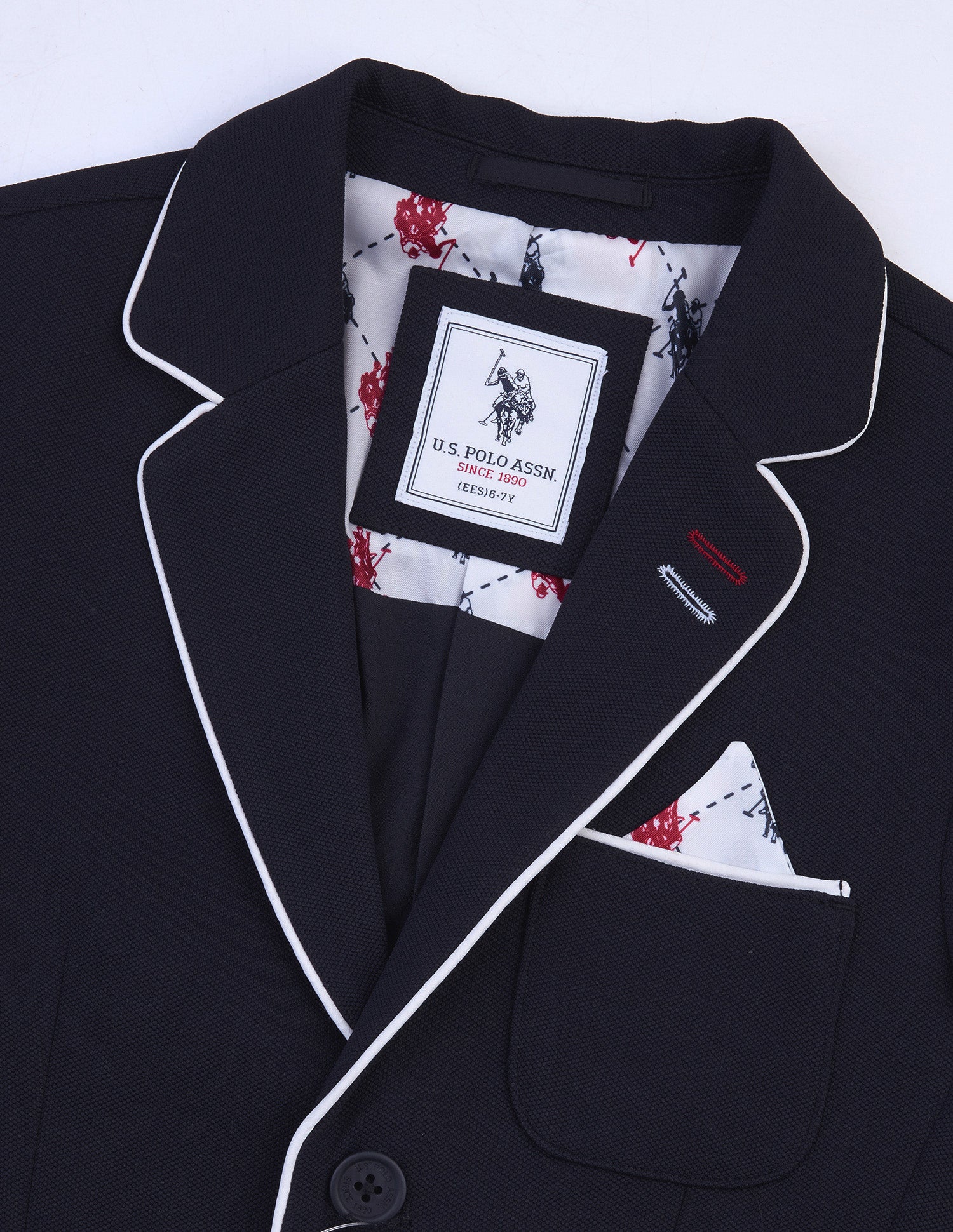 Solid Twill Blazer Navy - U.S. Polo Assn. India | Large