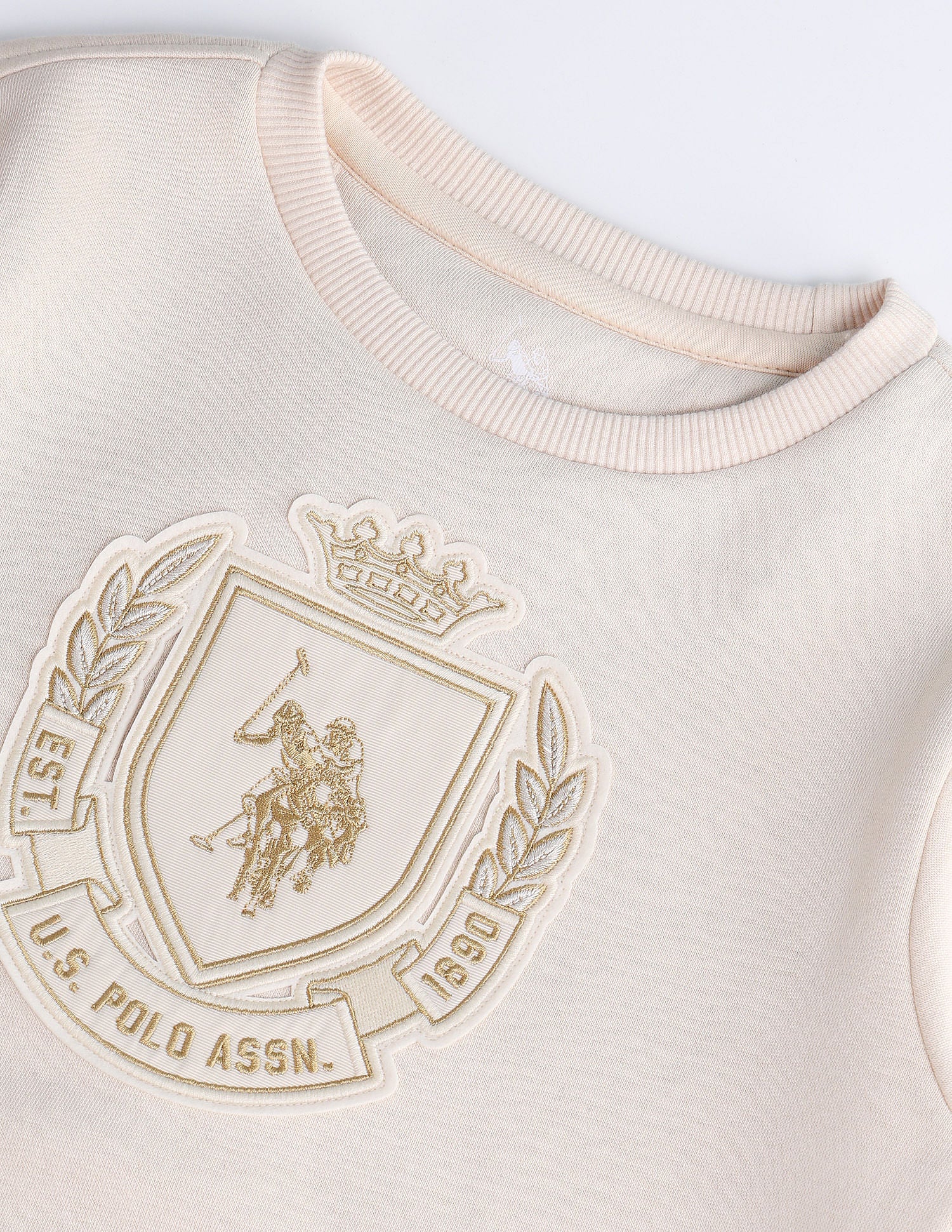 Boys Logo Printed Sweatshirt White - U.S. POLO ASSN. | Large