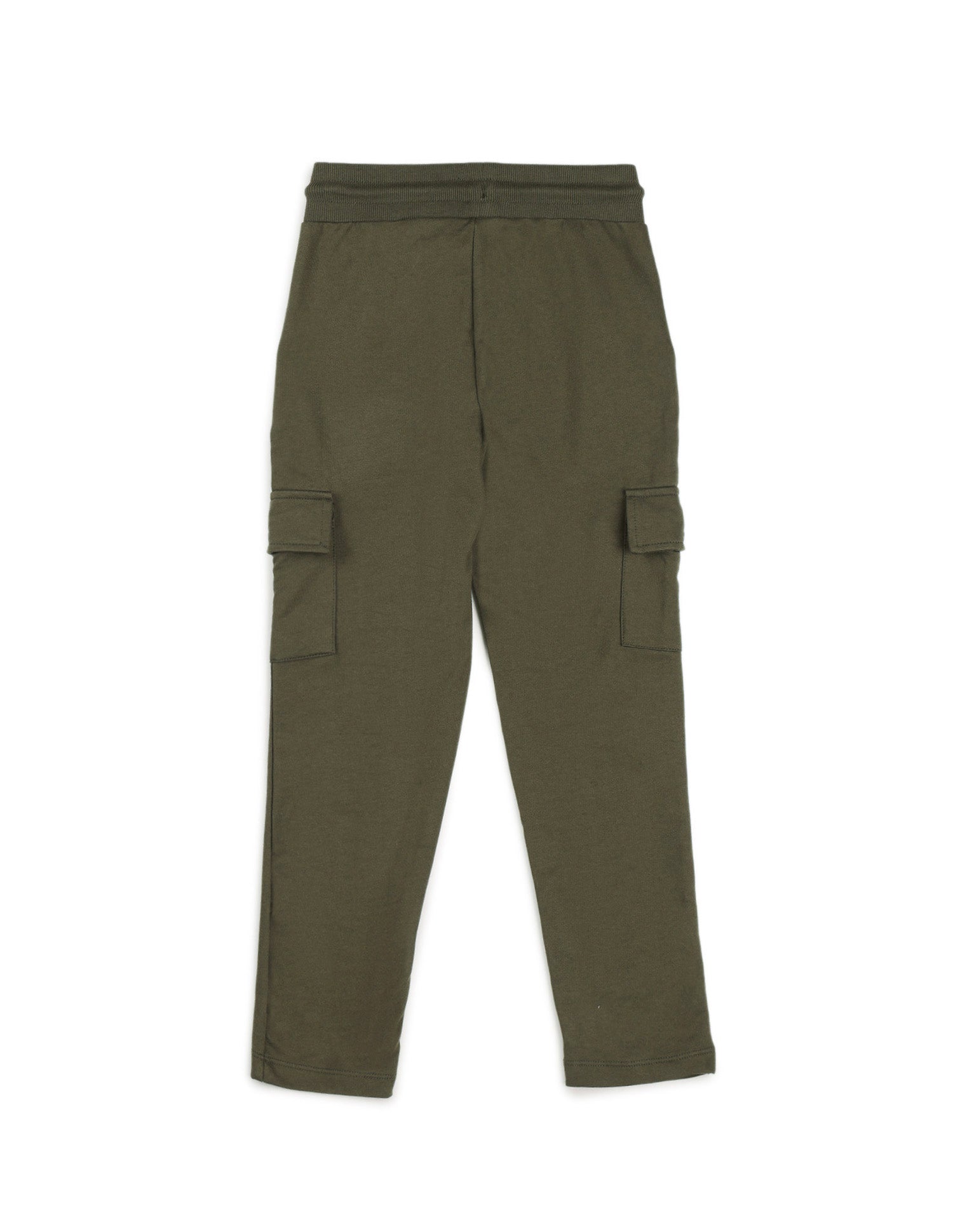 Boys Solid Pure Cotton Track Pants Olive - U.S. POLO ASSN. | Large