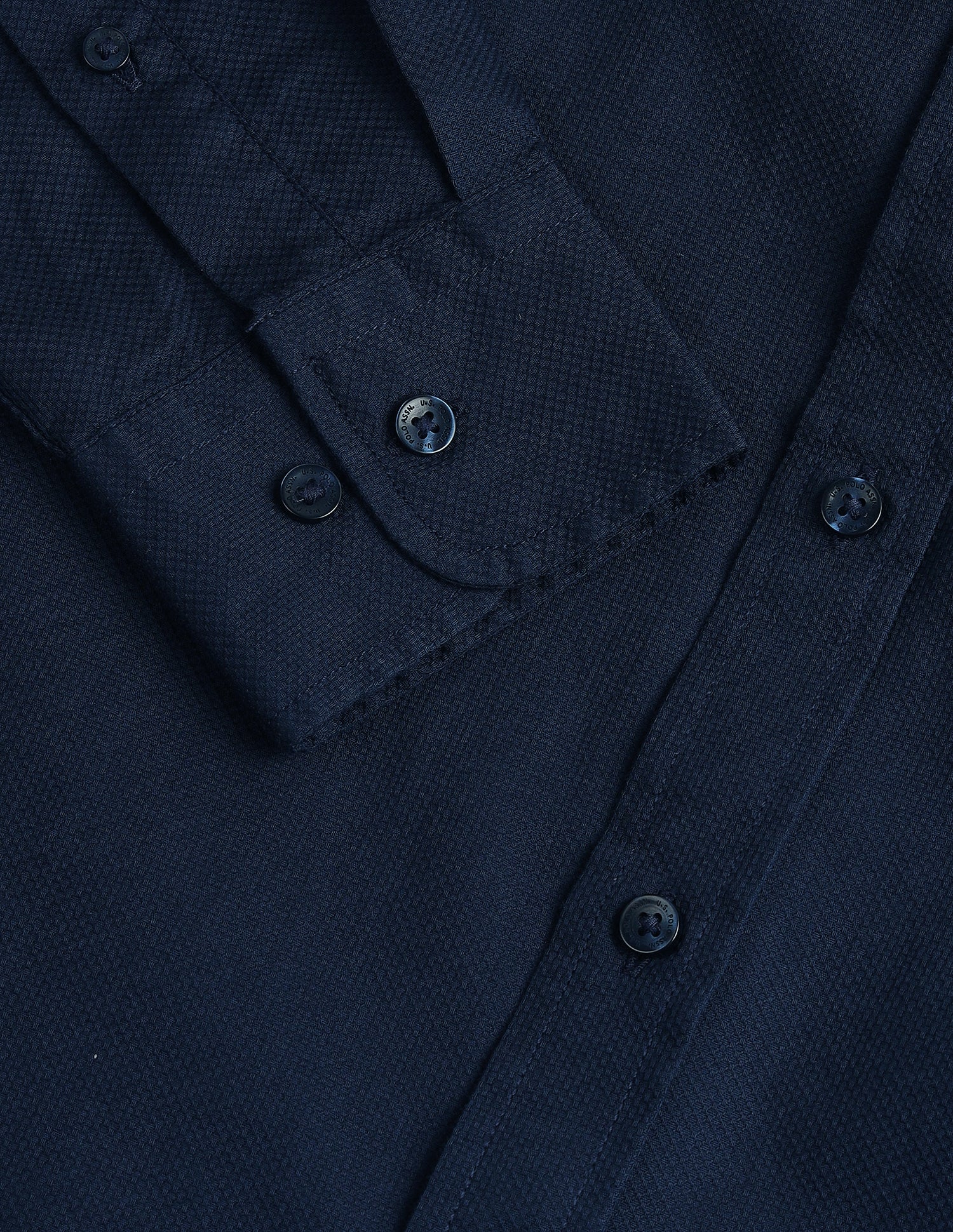 Solid Regular Fit Shirt Navy - U.S. POLO ASSN. | Large