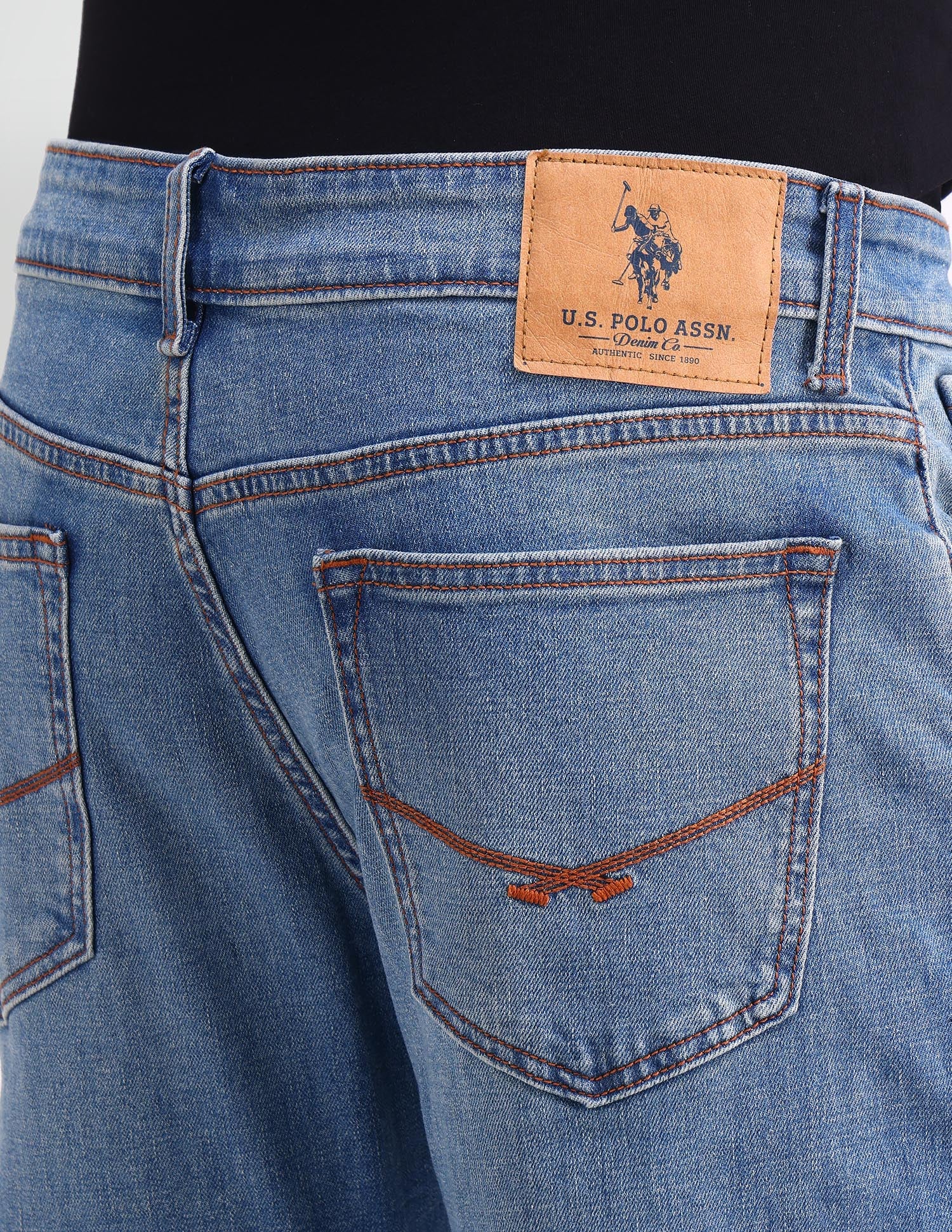 Connor Bootcut Fit Blue Jeans Blue - U.S. POLO ASSN. | Large