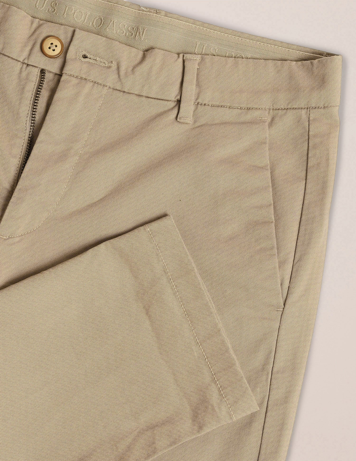 Denver Slim Fit Regular Trousers Beige - U.S. POLO ASSN. | Large