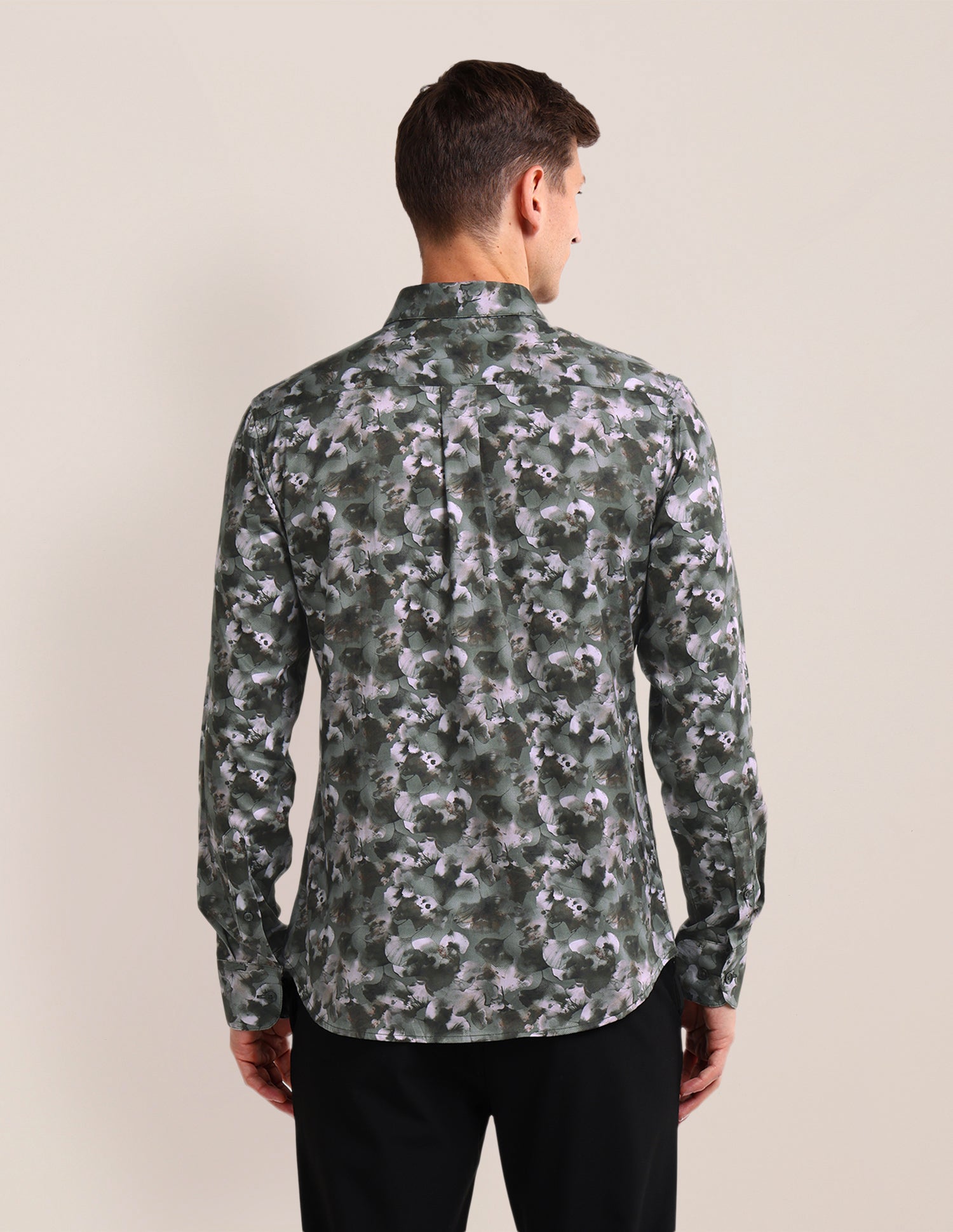All-over Regular Fit Shirt Olive - U.S. Polo Assn. India | Large