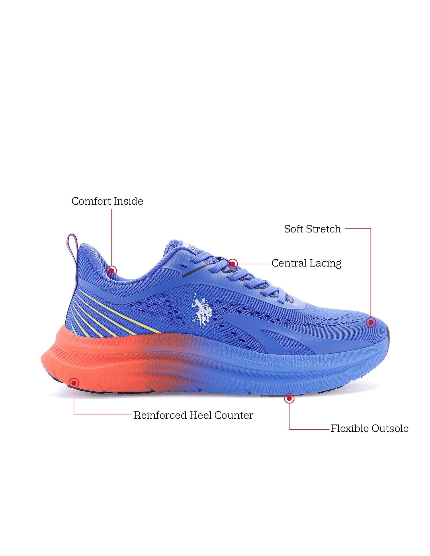 Men Meng Blue Uspa Sport  Sneakers Blue - U.S. Polo Assn. India | Large