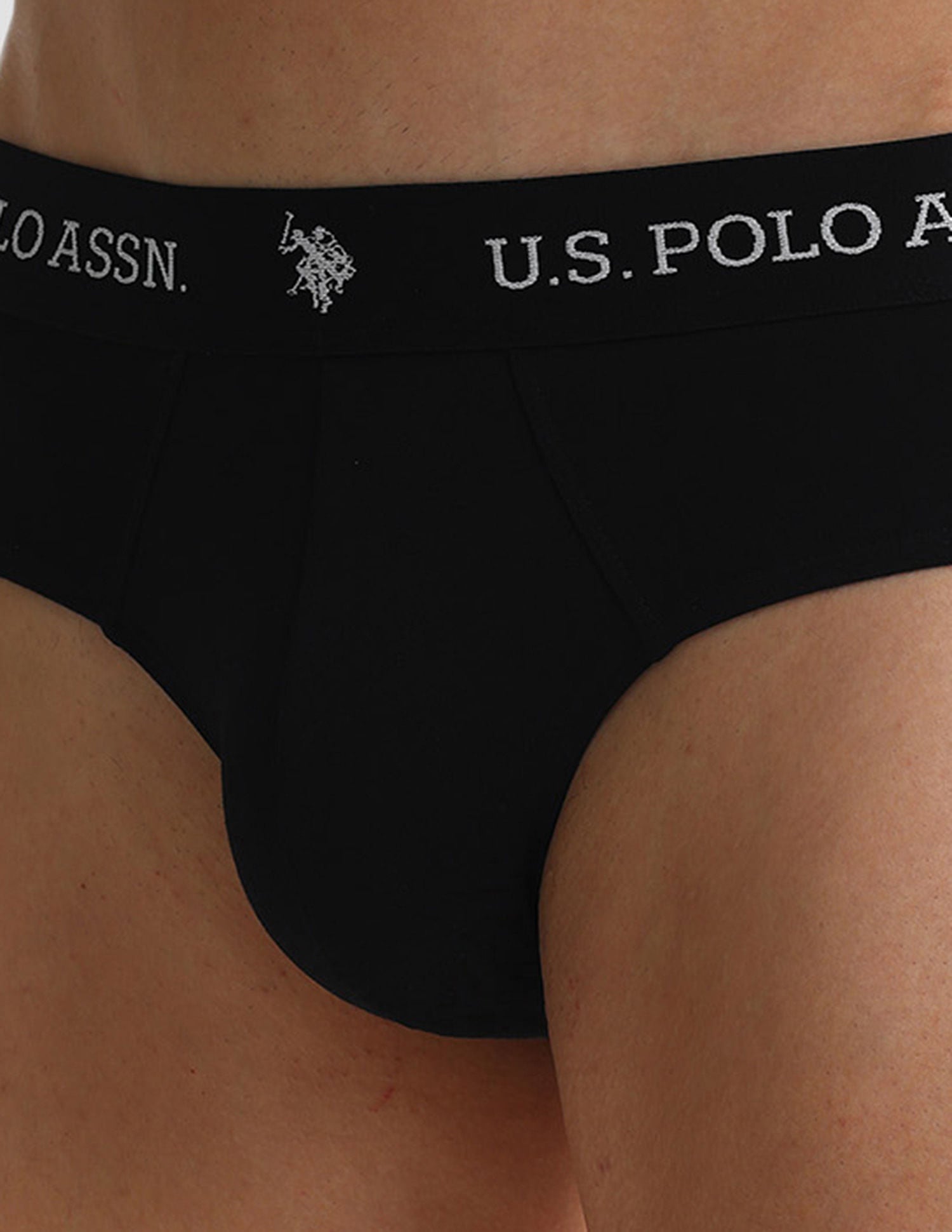 Elasticized Waist OEB09 Briefs - Pack Of 2 Camo Black and Black - U.S. POLO ASSN. | Large