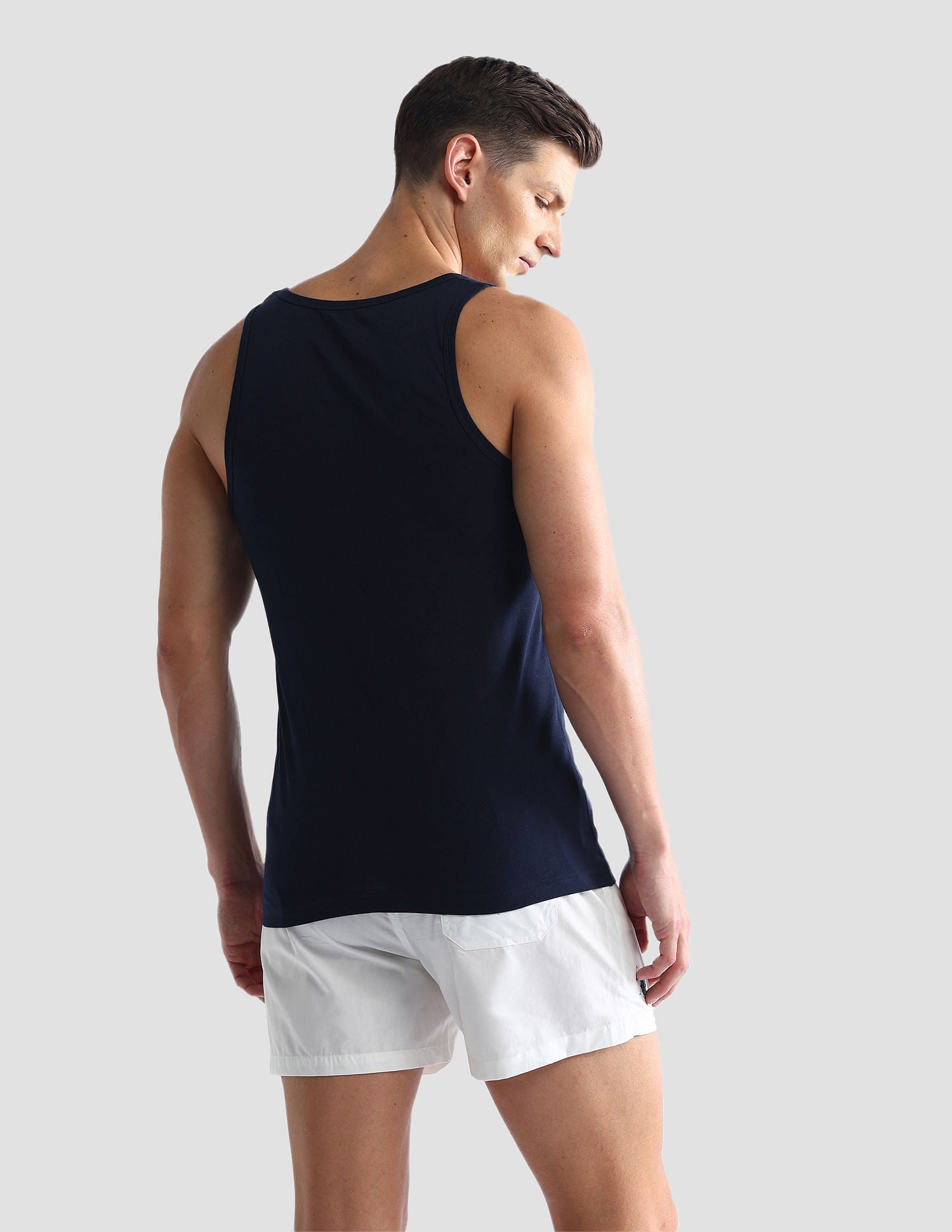 Solid Cotton OEV03 Vest - Pack Of 2 Navy and Blue - U.S. POLO ASSN. | Large