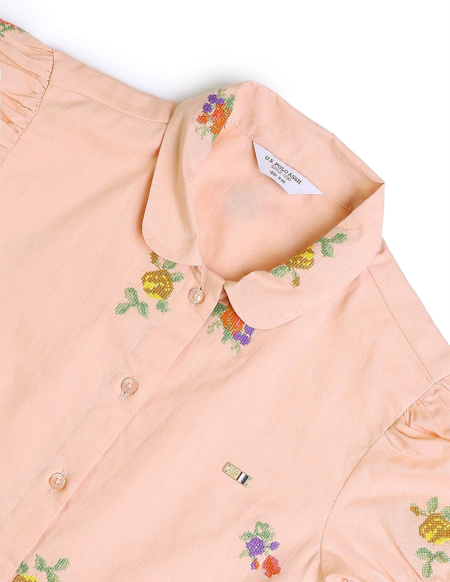 Girls Embroidered Fit & Flare Dress Multi - U.S. POLO ASSN. | Large