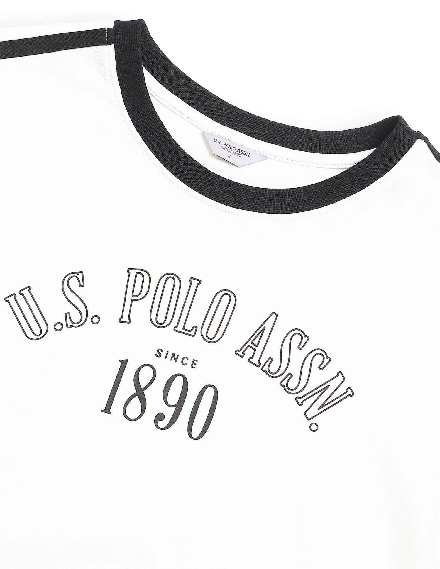 Relaxed Fit Brand Printed T-Shirt White - U.S. Polo Assn. India | Large