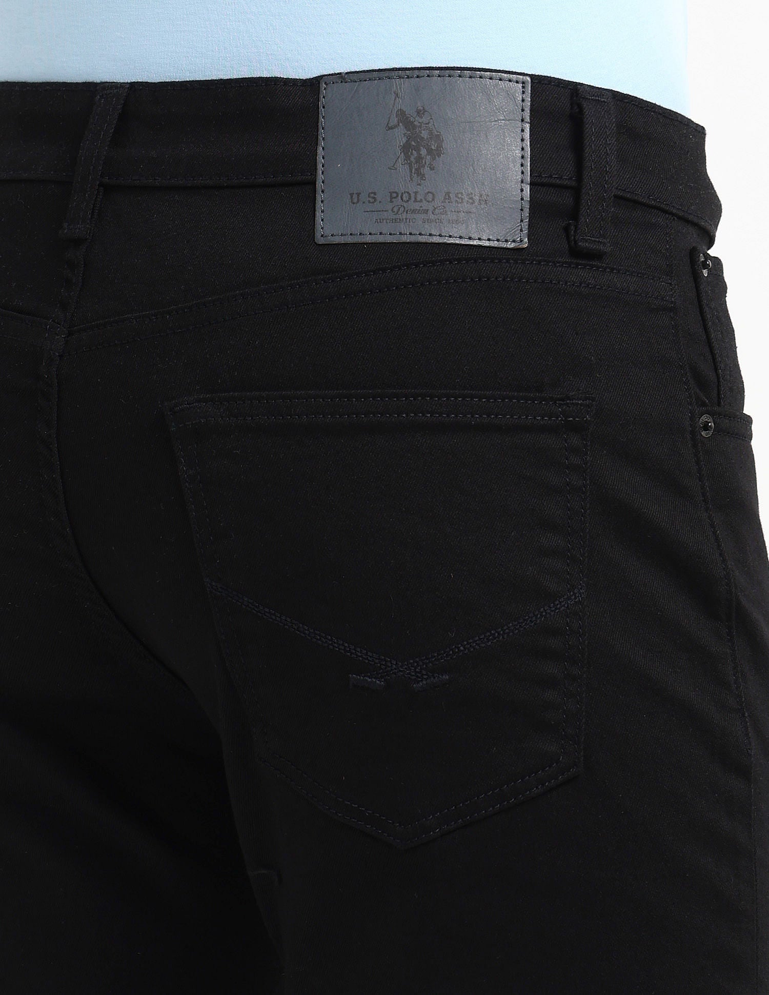 Harold Slim Straight Fit Jeans Black - U.S. POLO ASSN. | Large