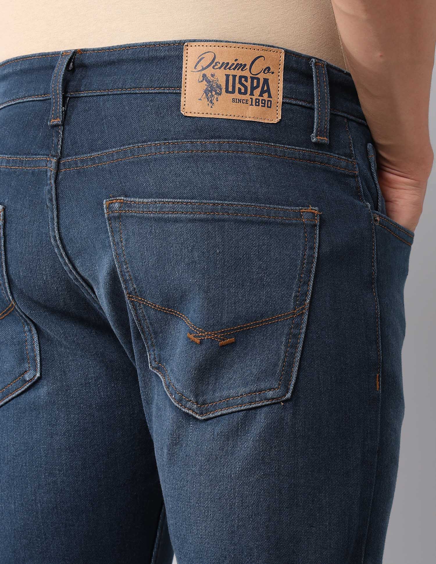 Henry Tapered Fit Blue Jeans Blue - U.S. Polo Assn. India | Large
