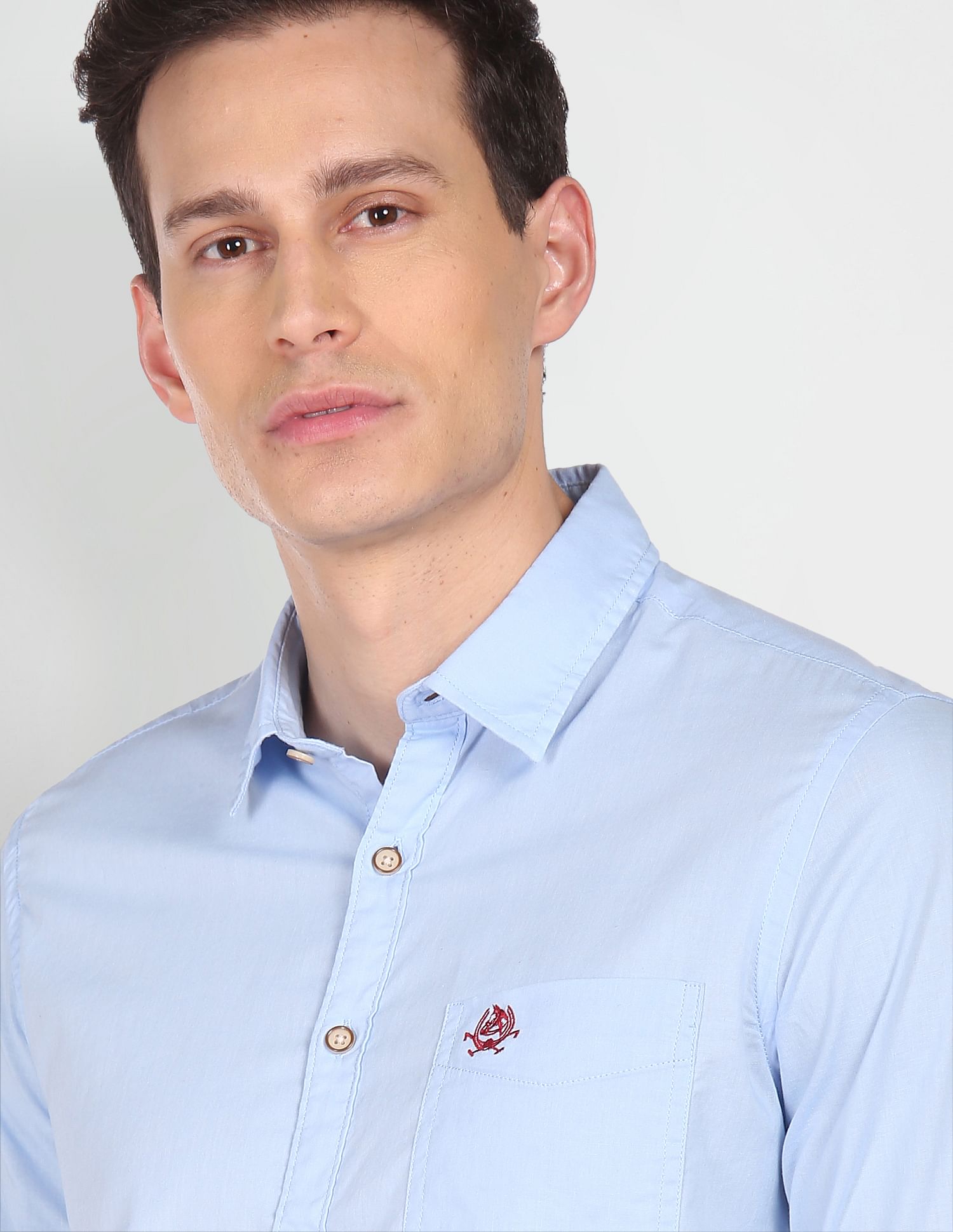 Chest Patch Pocket Casual Shirt Light Blue - U.S. POLO ASSN. | Large