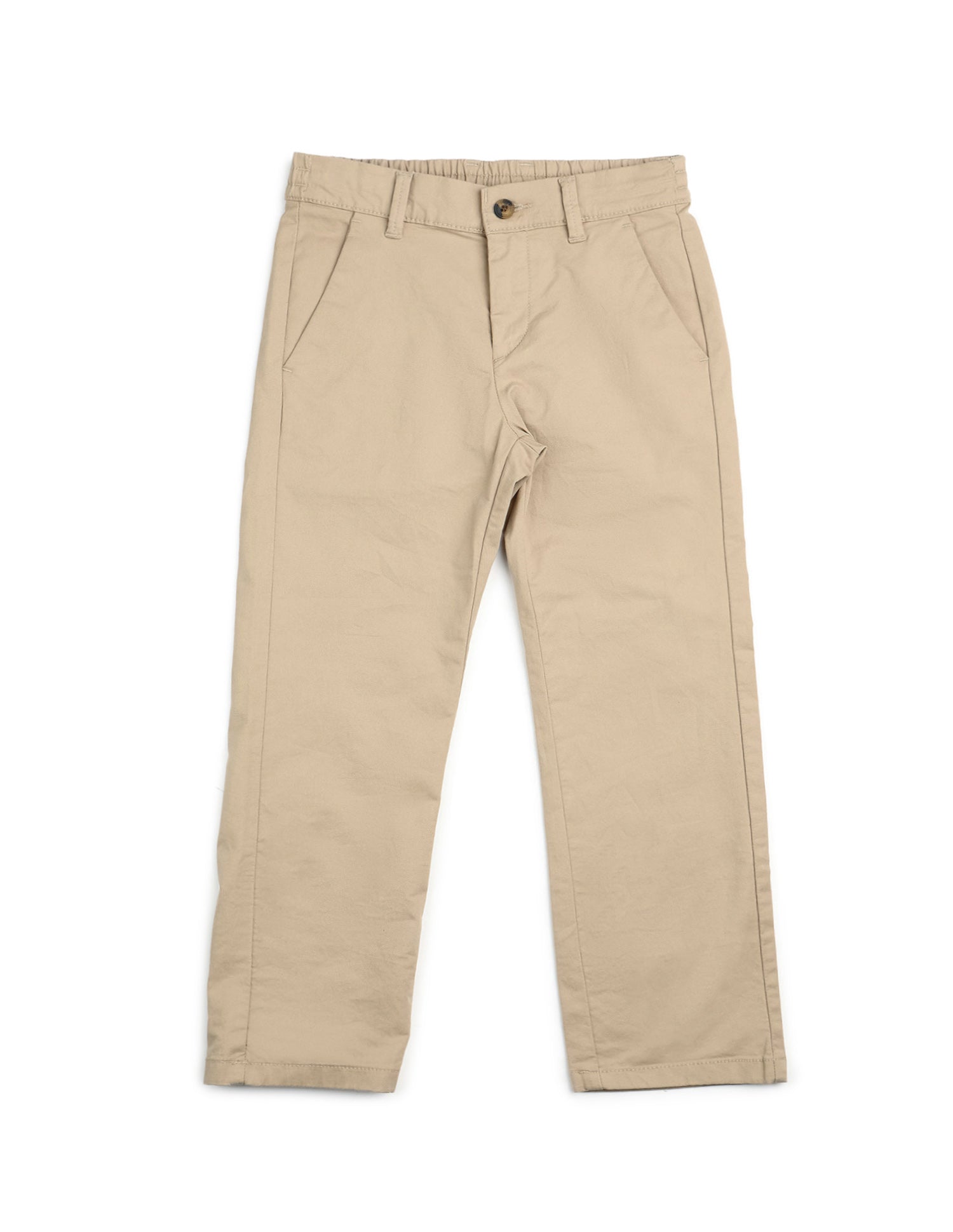 Boys Twill Regular Fit Trousers Khaki - U.S. POLO ASSN. | Large