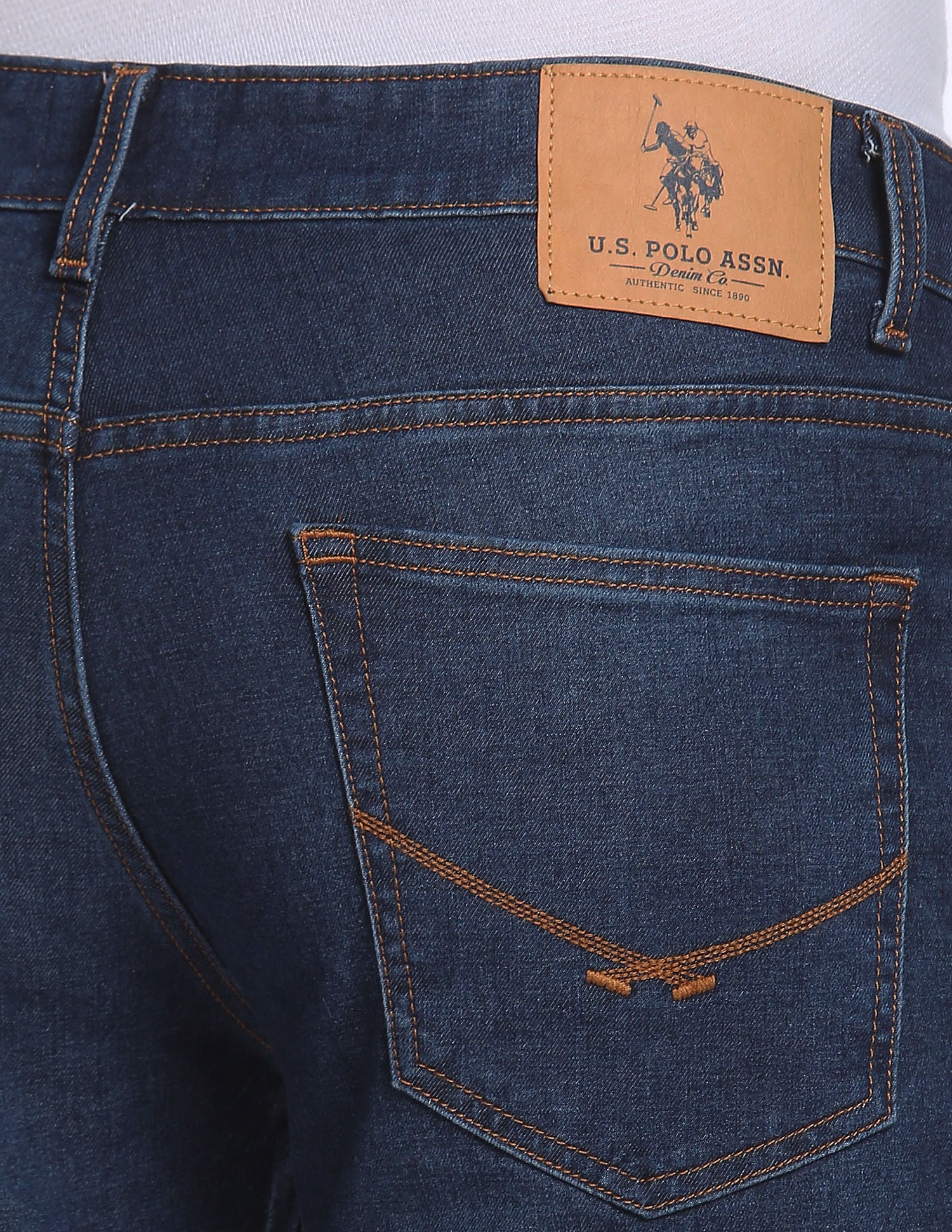 Brandon Slim Tapered Authentic Jeans Dark Blue - U.S. Polo Assn. India | Large
