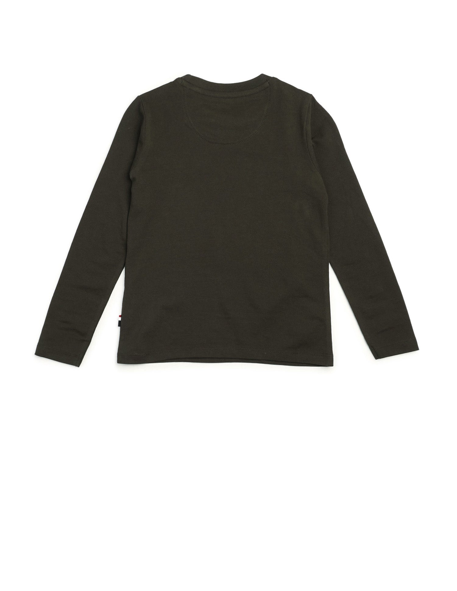 Boys Graphic Brand Printed Regular Fit T Shirt Olive - U.S. POLO ASSN. | Large