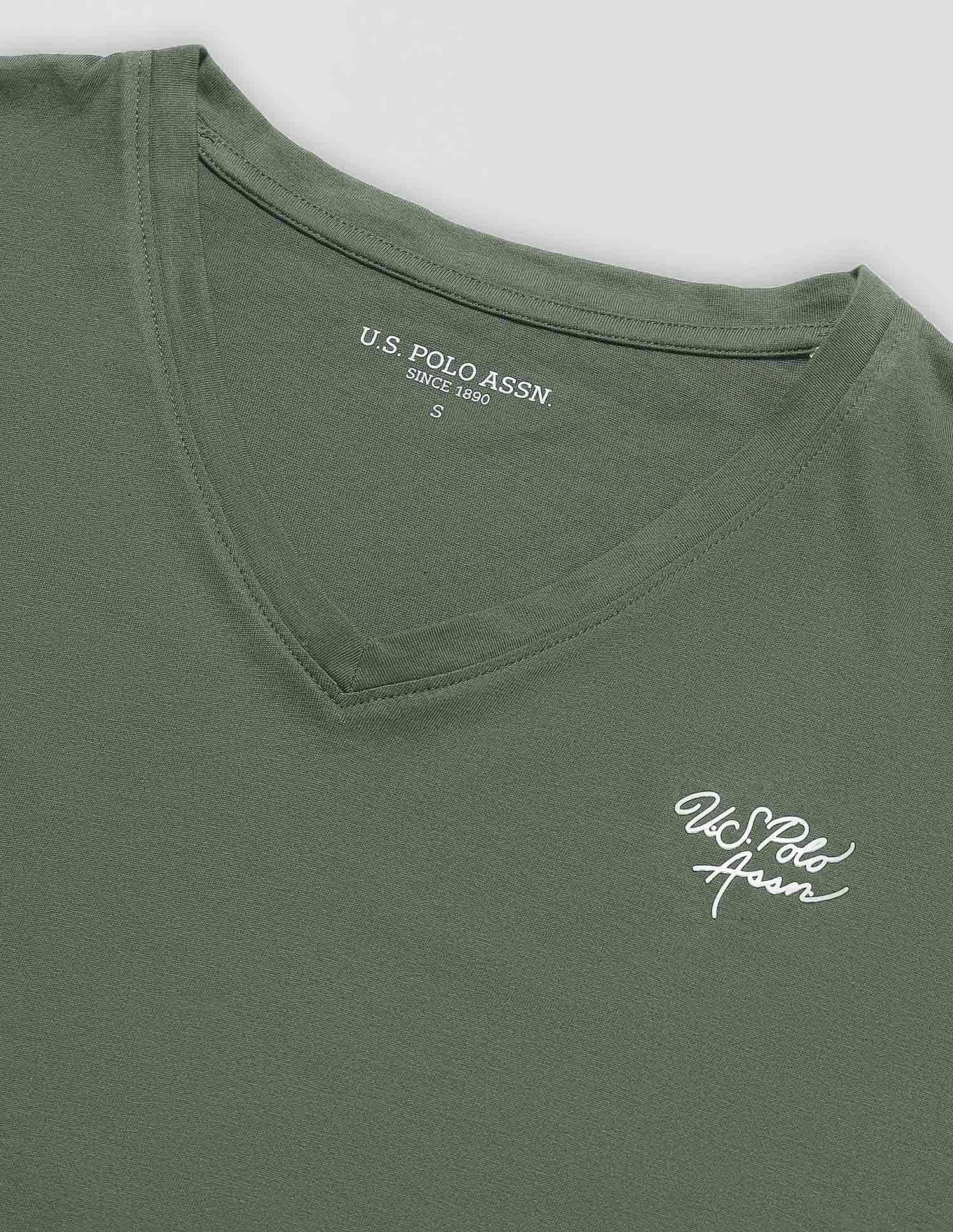 Regular Fit Solid Lounge T-Shirt Olive - U.S. POLO ASSN. | Large