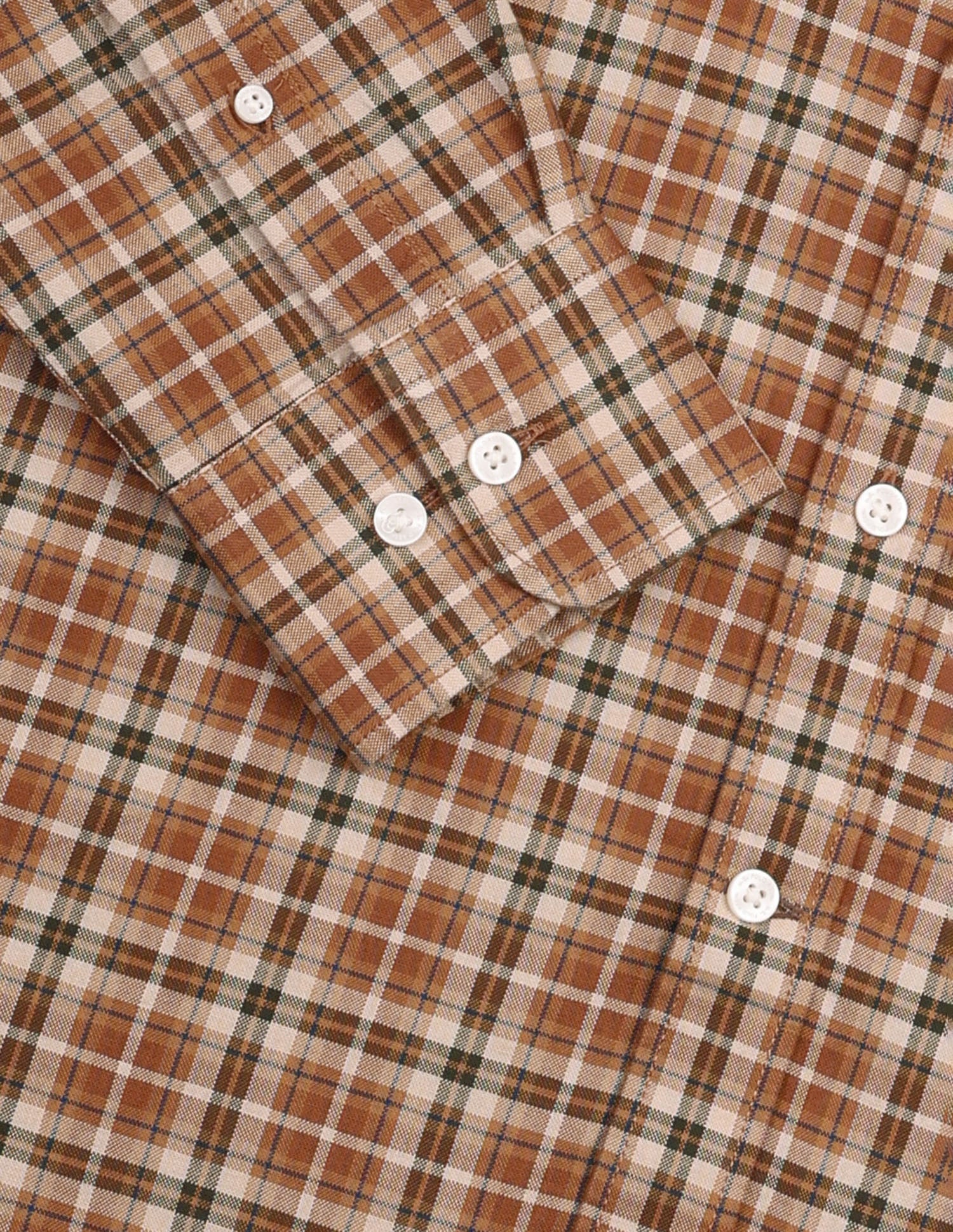 Plaid Checked Tailored Fit Shirt Brown - U.S. Polo Assn. India | Large