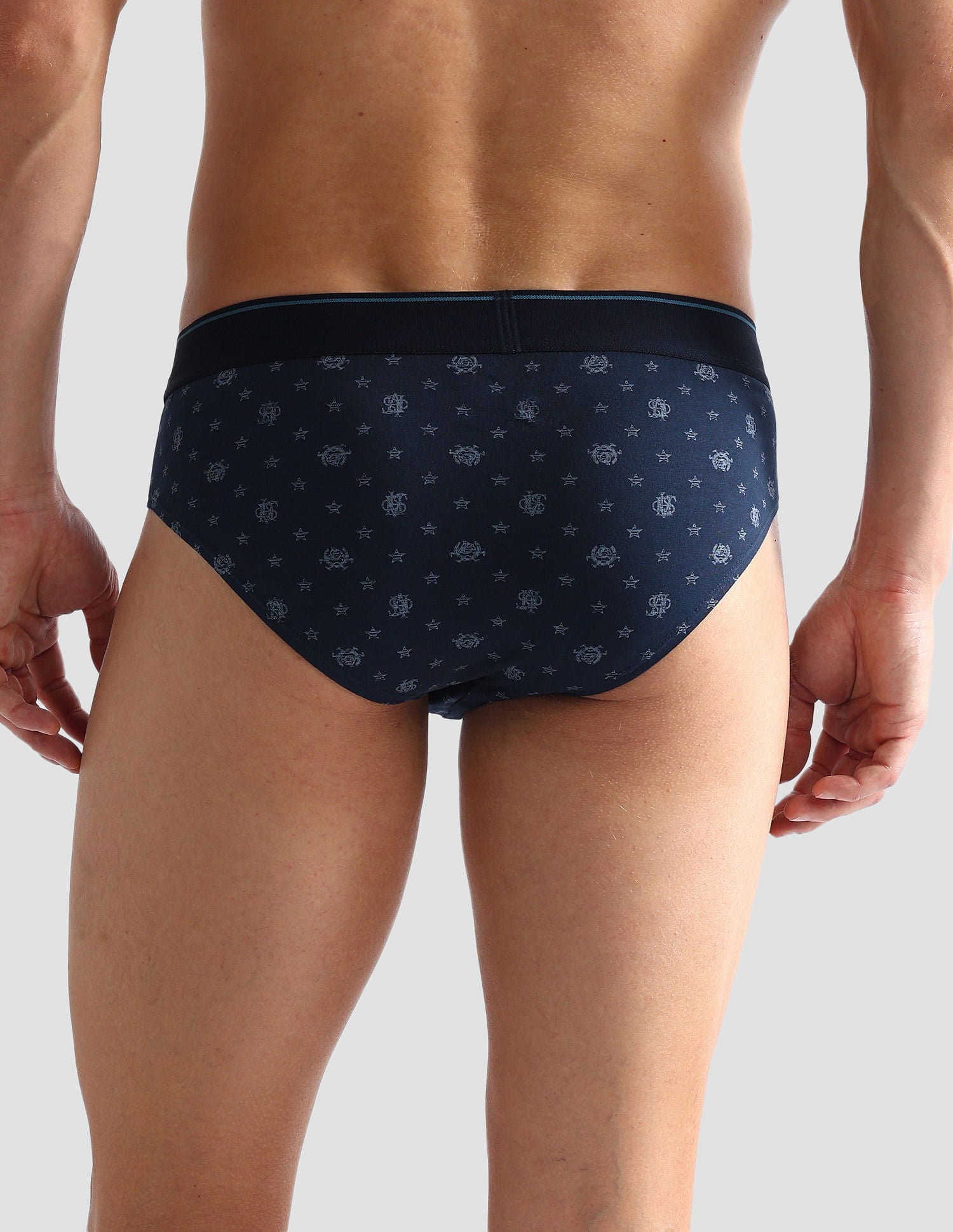 Pure Cotton Antibacterial OEB08 Briefs - Pack Of 2 Navy - U.S. POLO ASSN. | Large