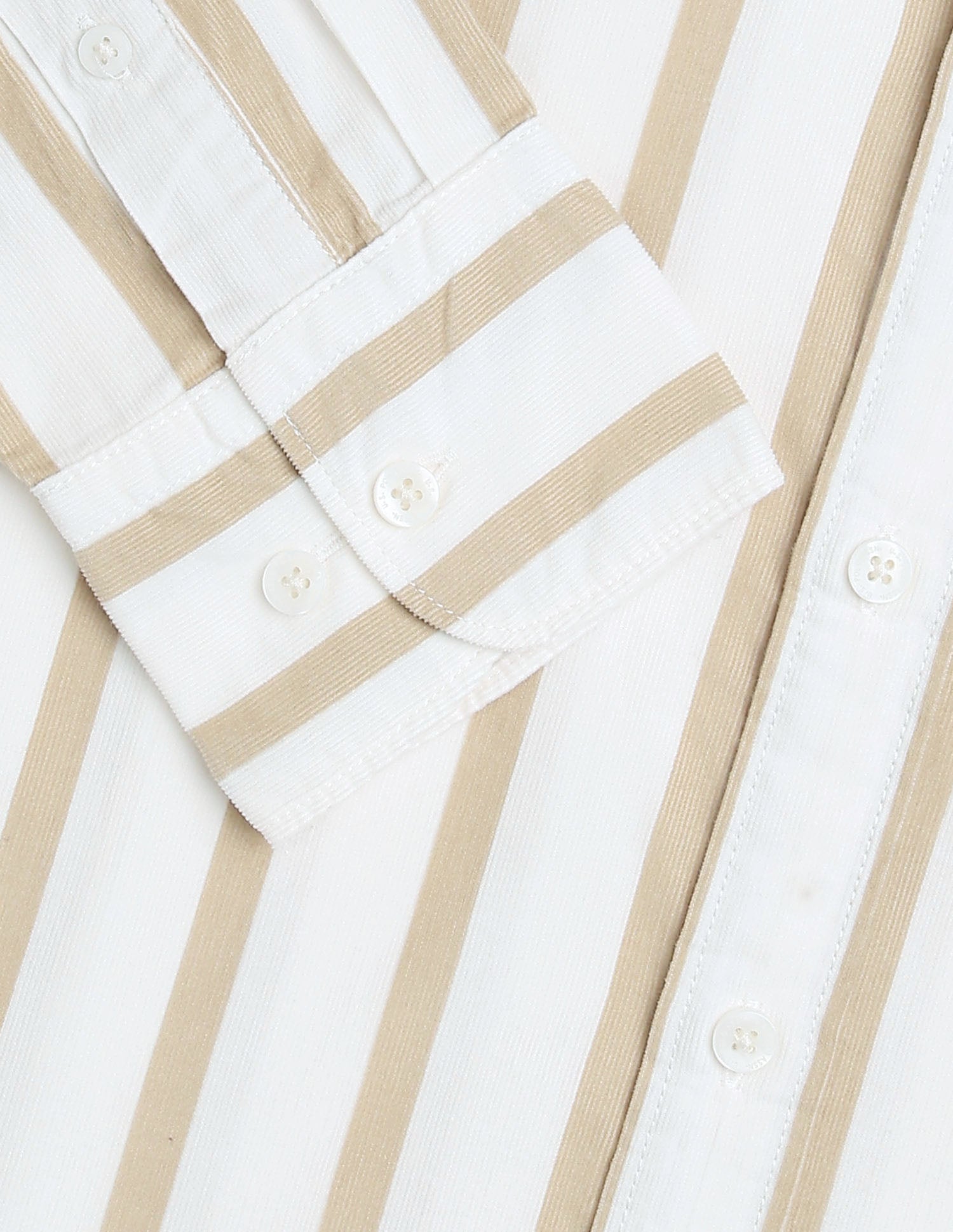 Corduroy Tailored Fit Shirt Beige - U.S. POLO ASSN. | Large