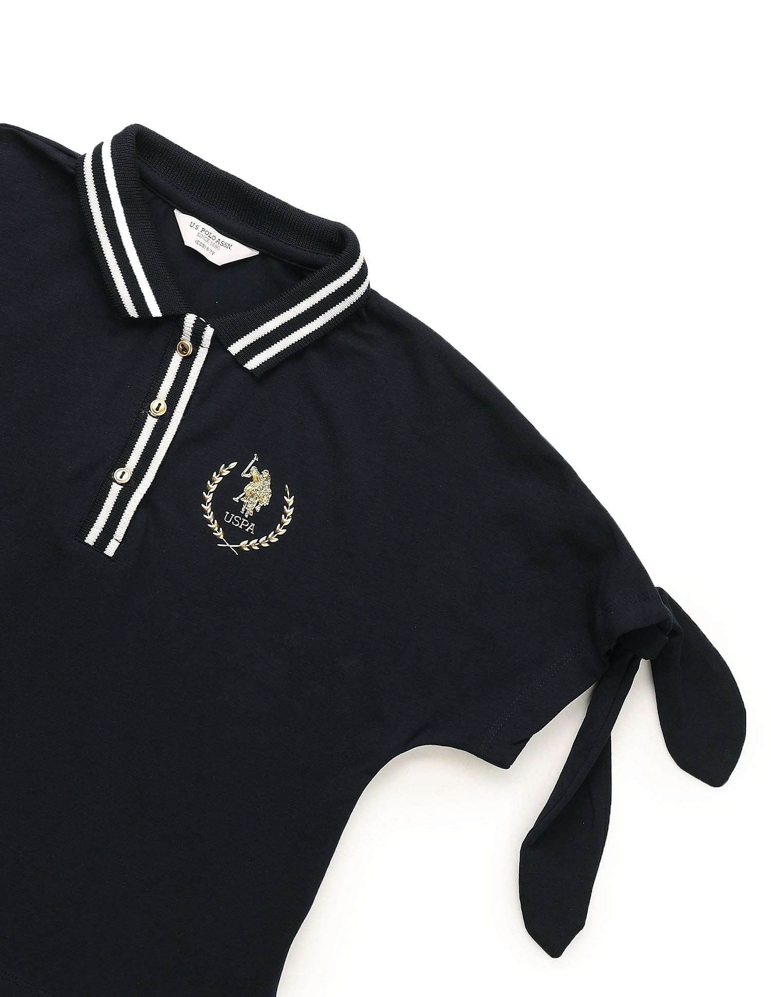 Girls Cruise Nautical Polo Shirt Navy - U.S. POLO ASSN. | Large
