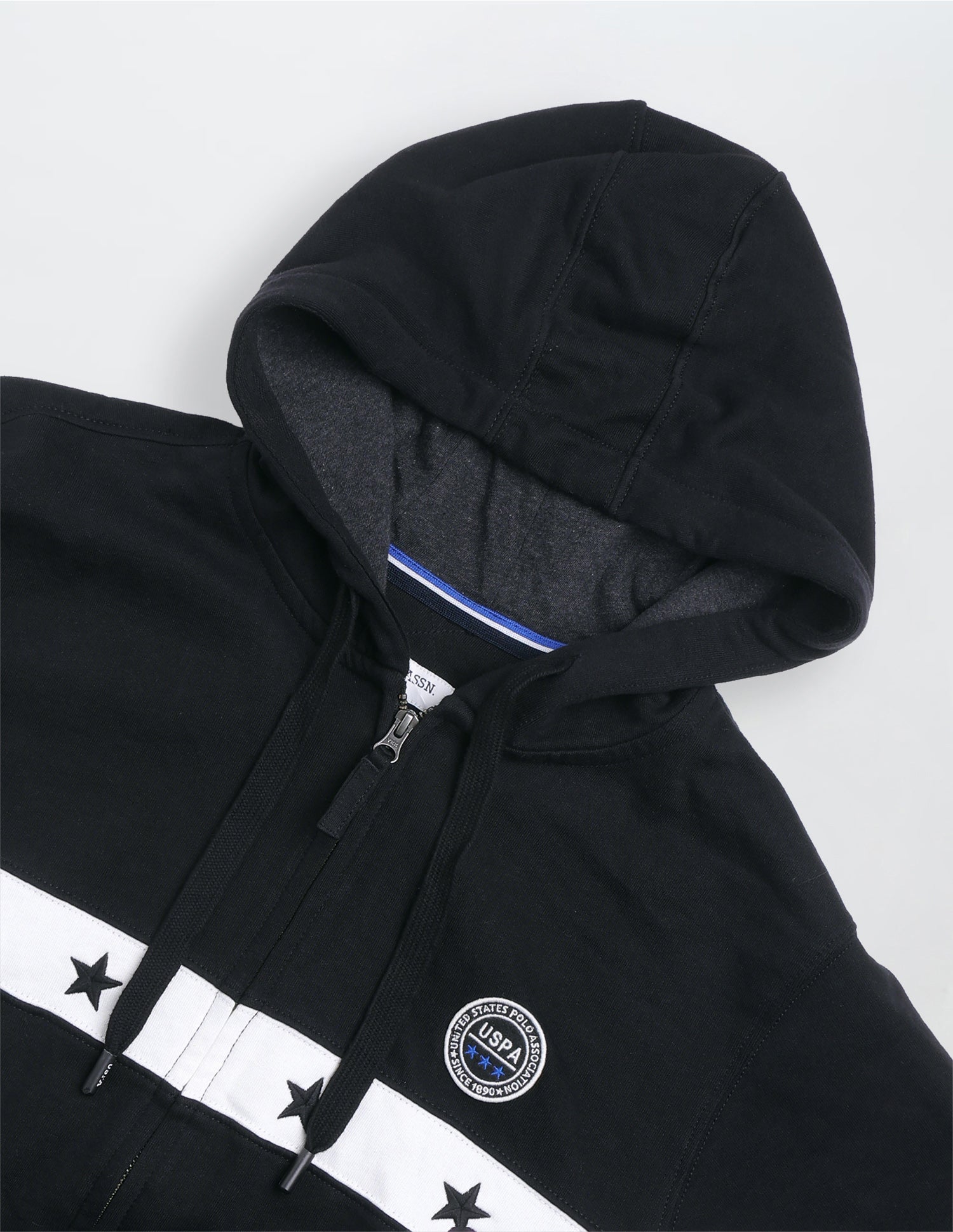 Solid Regular Fit Sweatshirt Black - U.S. Polo Assn. India | Large