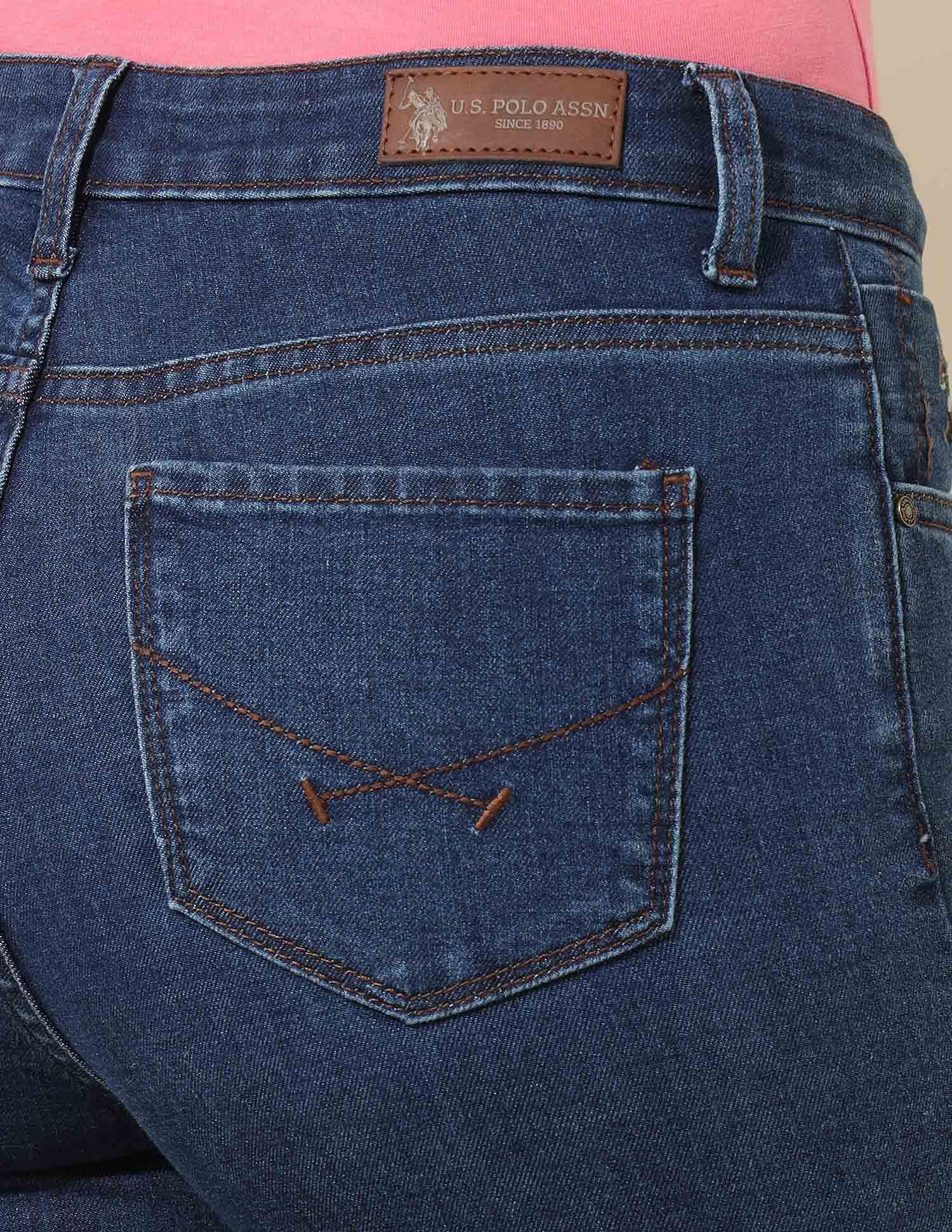 High Rise Bootcut Jeans Blue - U.S. Polo Assn. India | Large