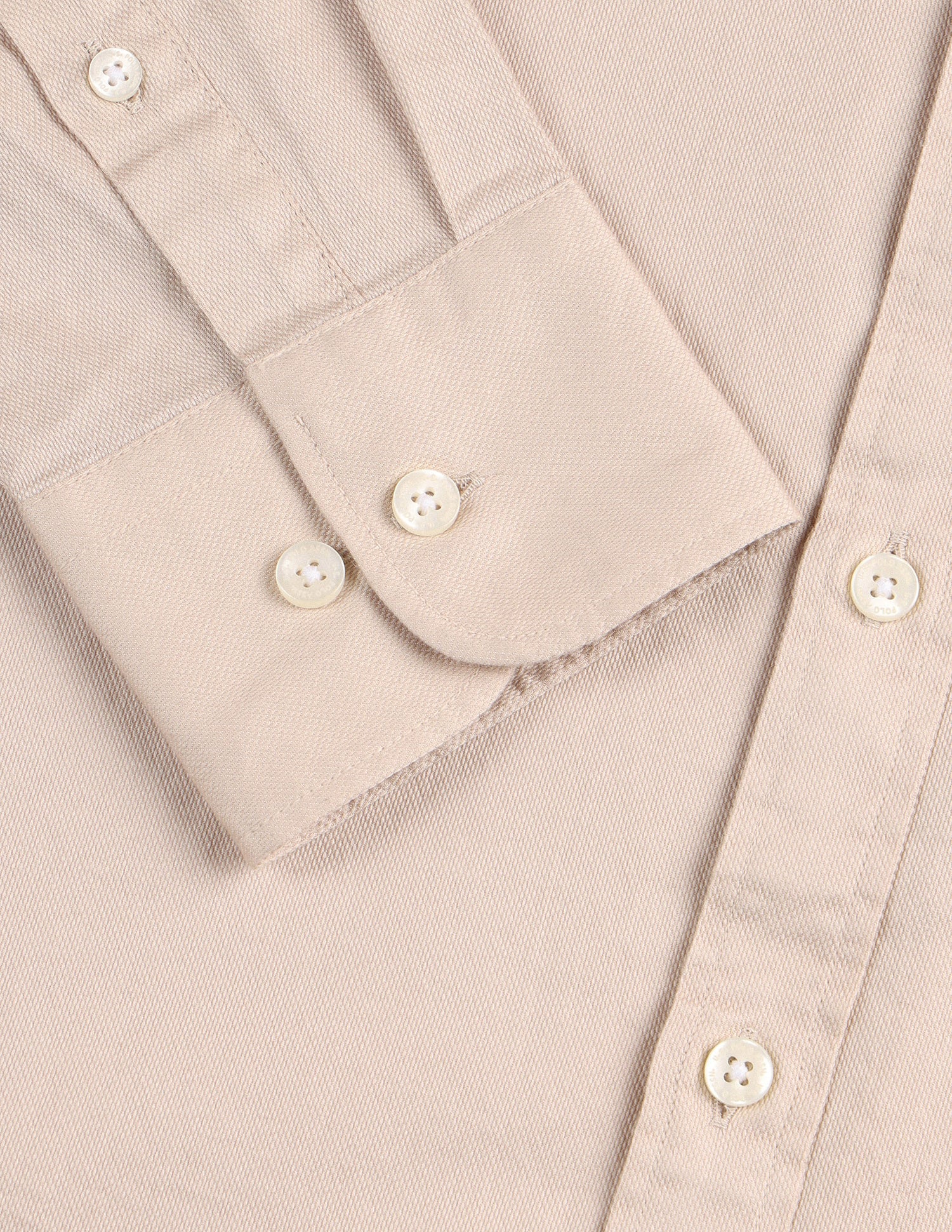 Pure Cotton Tailored Fit Shirt Beige - U.S. POLO ASSN. | Large