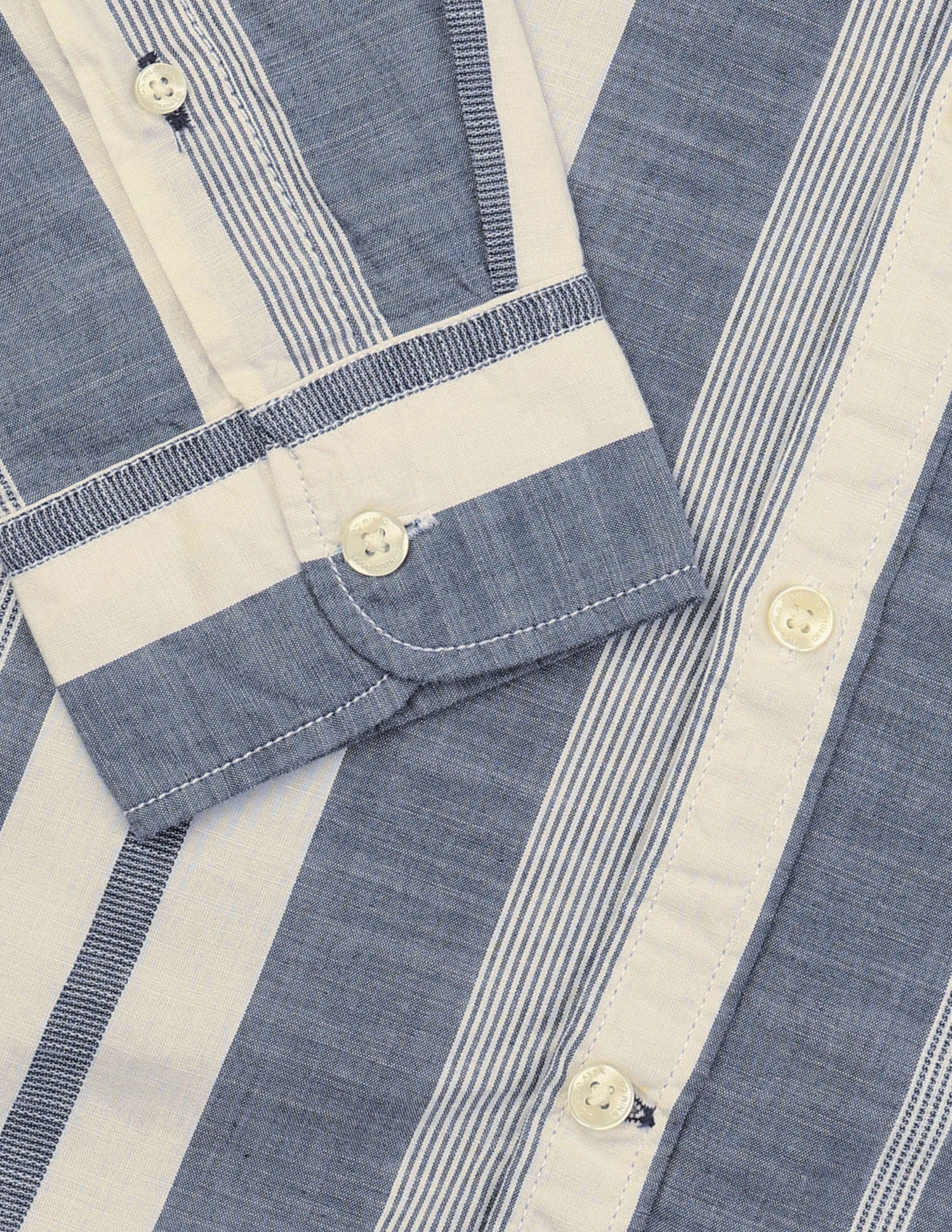 Vertical Striped Regular Fit Shirt Blue - U.S. Polo Assn. India | Large