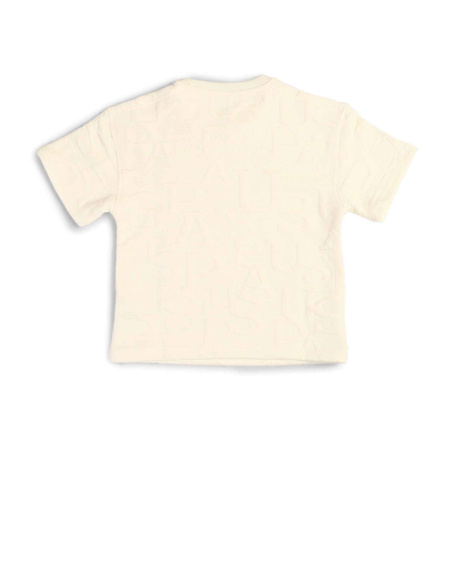 Boys Brand Embossed Boxy Fit T-Shirt White - U.S. POLO ASSN. | Large